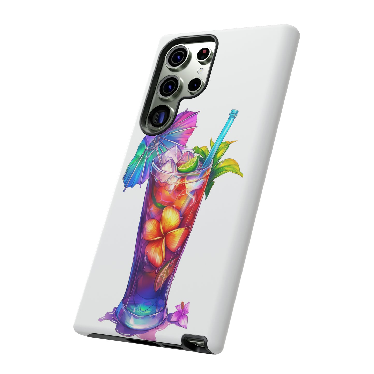 Mai Tai Cocktail Hawaiian Tropical Phone Case, 808, Island Tropics, Wireless Compatible, Protective Cell Phone Case iPhone, Samsung, Pixel