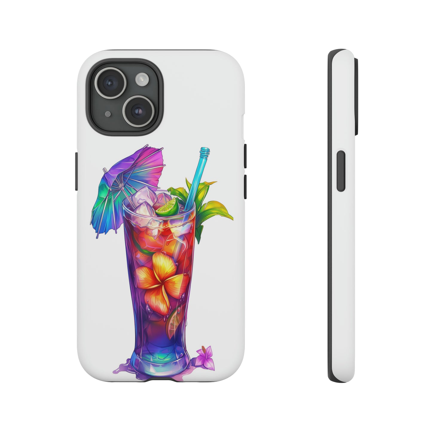 Mai Tai Cocktail Hawaiian Tropical Phone Case, 808, Island Tropics, Wireless Compatible, Protective Cell Phone Case iPhone, Samsung, Pixel