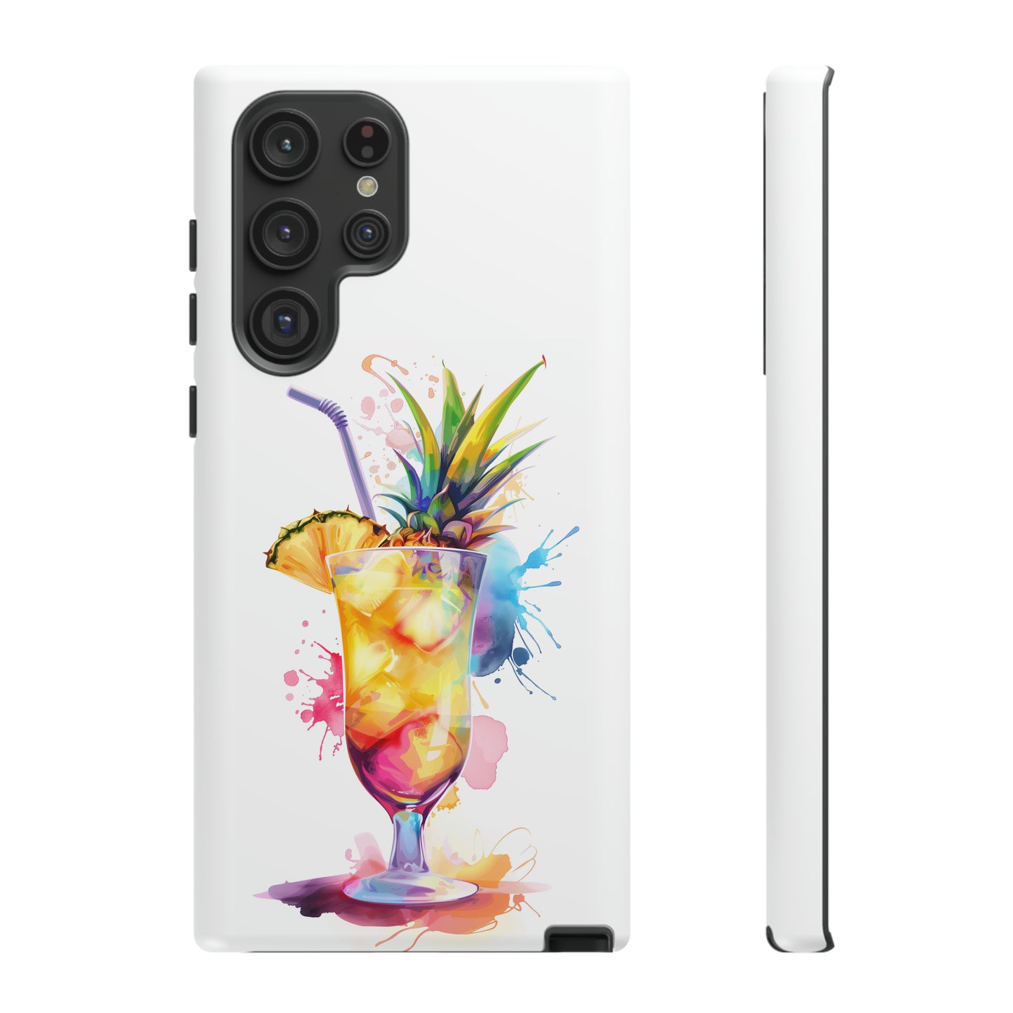 Pina Colada Cocktail Hawaiian Tropical Phone Case, Island Tropics, Wireless Compatible, Protective Cell Phone Case iPhone, Samsung, Pixel