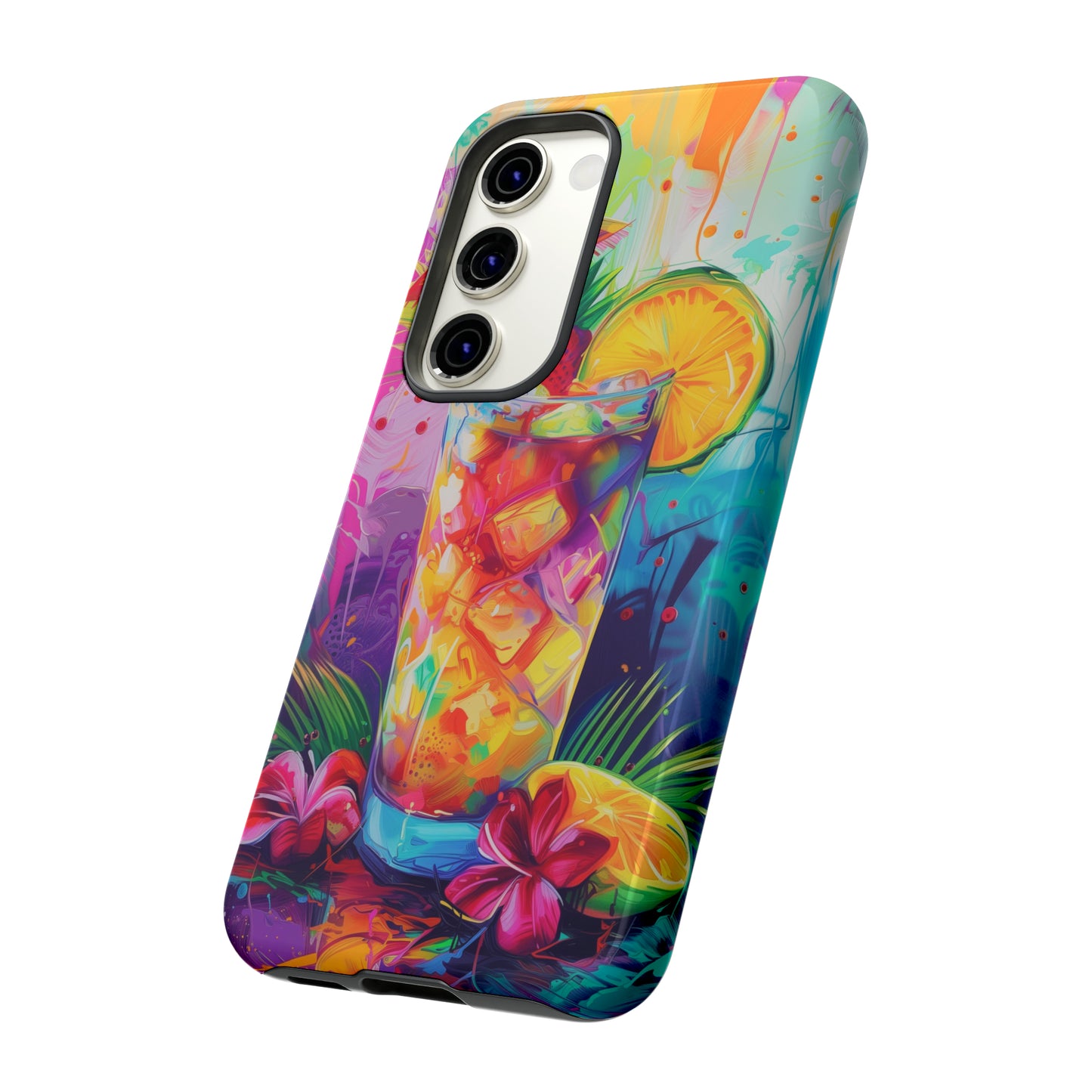 Mai Tai Cocktail Hawaiian Tropical Phone Case, 808, Island Tropics, Wireless Compatible, Protective Cell Phone Case iPhone, Samsung, Pixel