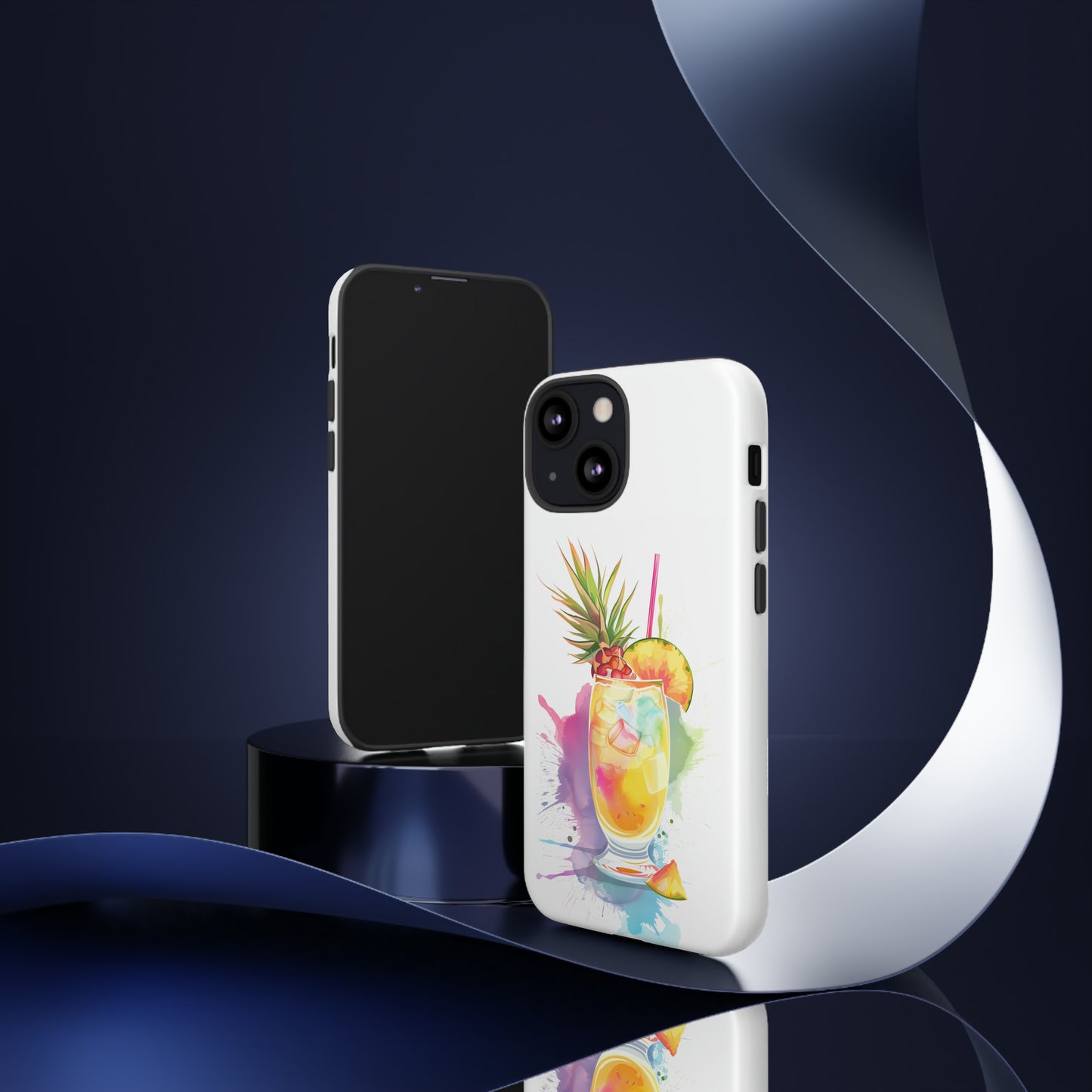 Pina Colada Cocktail Hawaiian Tropical Phone Case, Island Tropics, Wireless Compatible, Protective Cell Phone Case iPhone, Samsung, Pixel