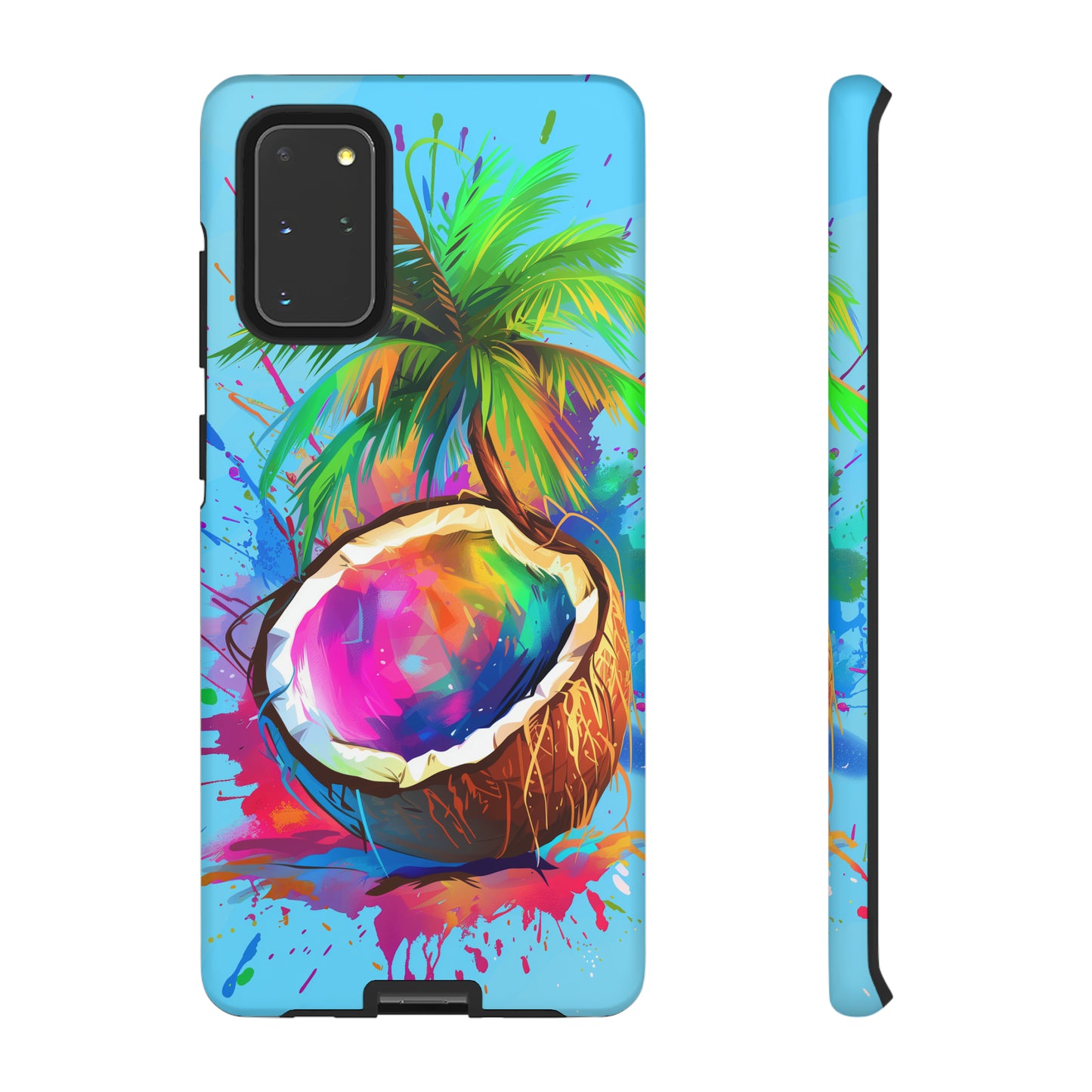 Coconut Colorful Hawaiian Tropical Phone Case, 808, Island Tropics, Wireless Compatible, Protective Cell Phone Case iPhone, Samsung, Pixel