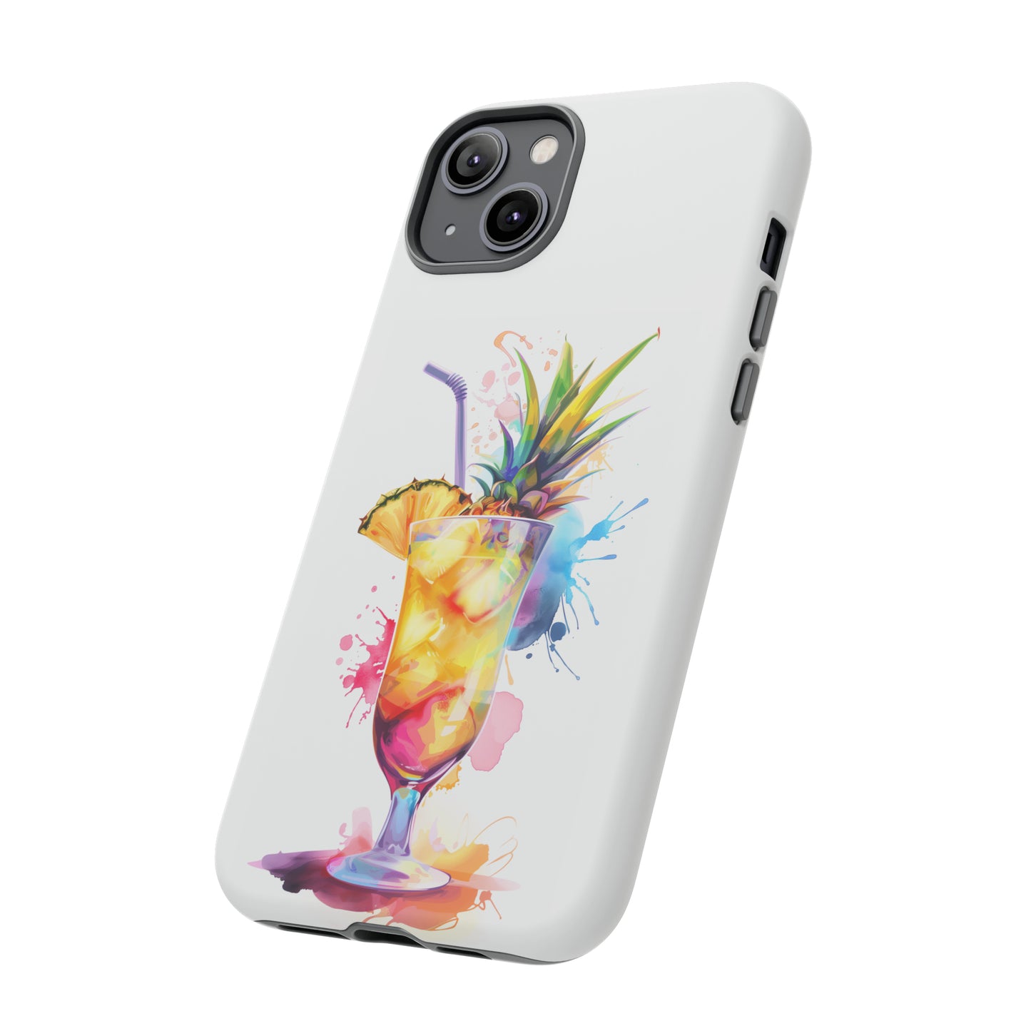 Pina Colada Cocktail Hawaiian Tropical Phone Case, Island Tropics, Wireless Compatible, Protective Cell Phone Case iPhone, Samsung, Pixel