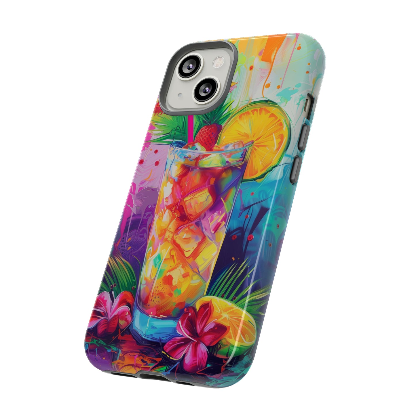 Mai Tai Cocktail Hawaiian Tropical Phone Case, 808, Island Tropics, Wireless Compatible, Protective Cell Phone Case iPhone, Samsung, Pixel