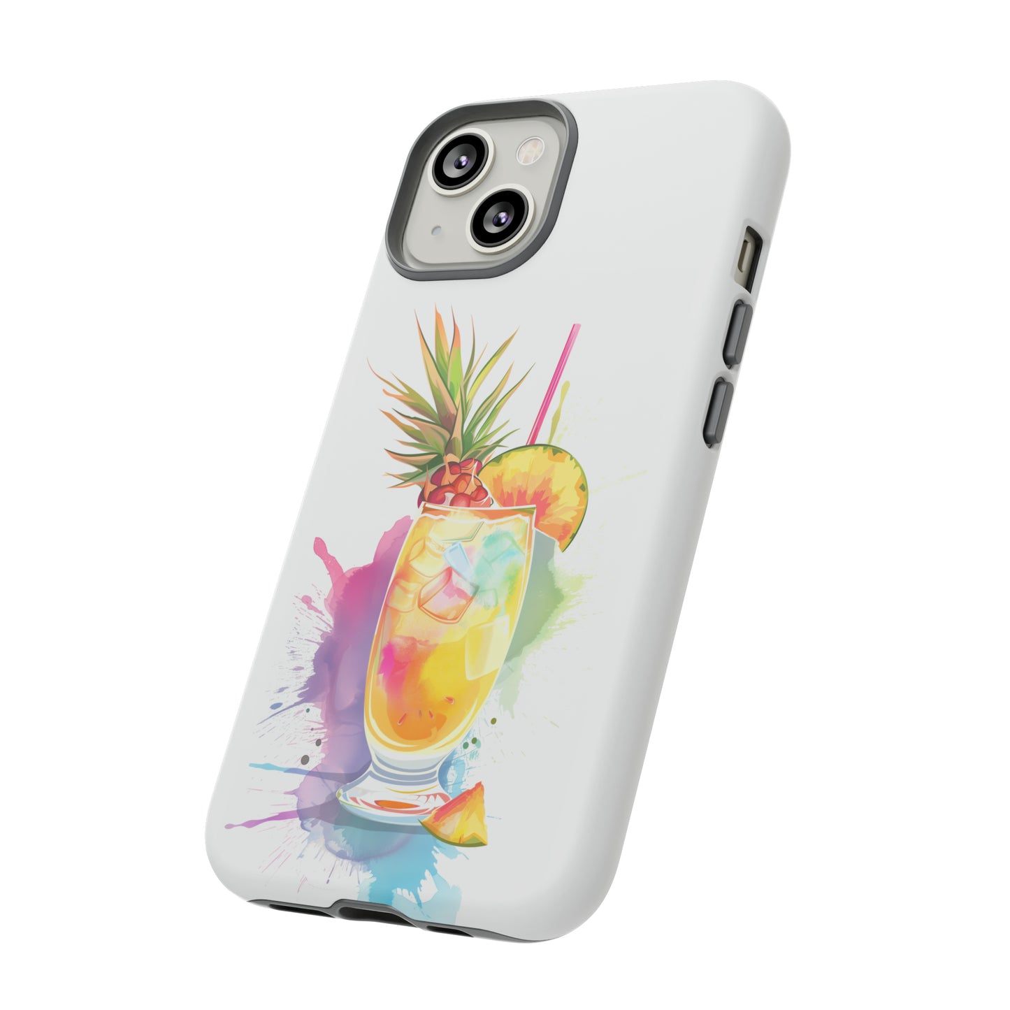 Pina Colada Cocktail Hawaiian Tropical Phone Case, Island Tropics, Wireless Compatible, Protective Cell Phone Case iPhone, Samsung, Pixel