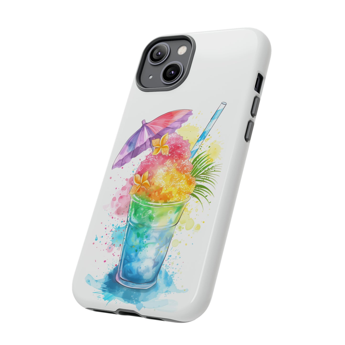 Shave Ice Plumeria Hawaiian Tropical Phone Case, 808, Island Tropics, Wireless Compatible, Protective Cell Phone Case iPhone, Samsung, Pixel