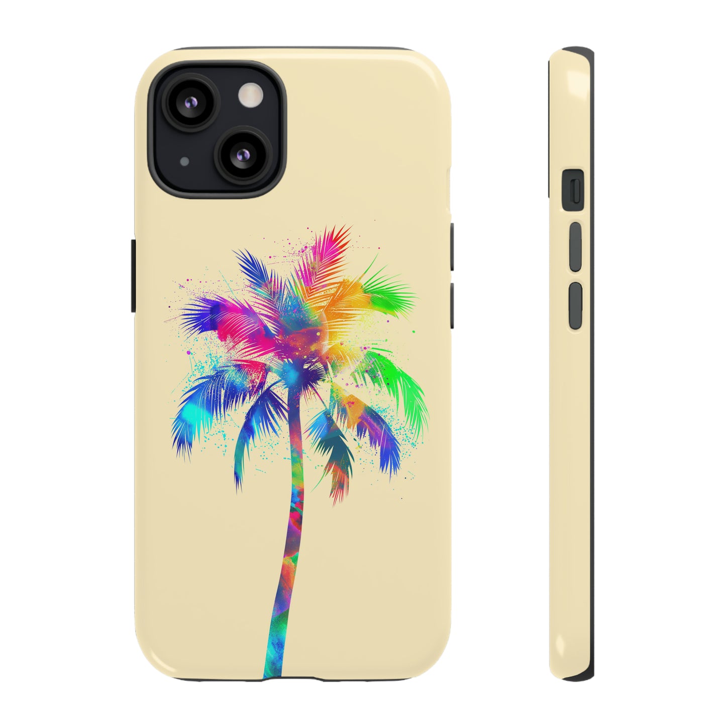 Colorful Palm Tree Hawaiian Tropical Phone Case, Island Tropics, Wireless Compatible, Protective Cell Phone Case for iPhone, Samsung, Pixel