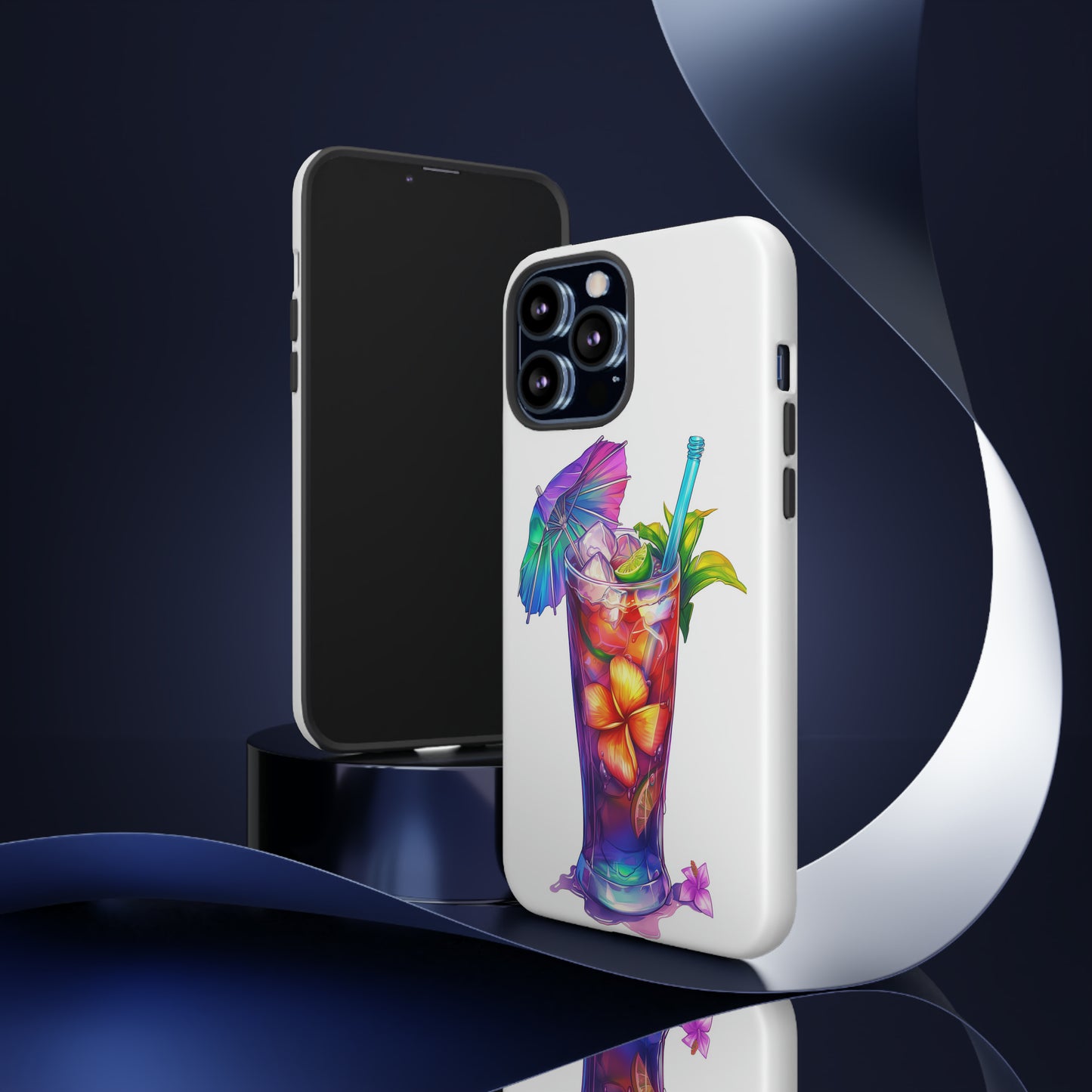 Mai Tai Cocktail Hawaiian Tropical Phone Case, 808, Island Tropics, Wireless Compatible, Protective Cell Phone Case iPhone, Samsung, Pixel