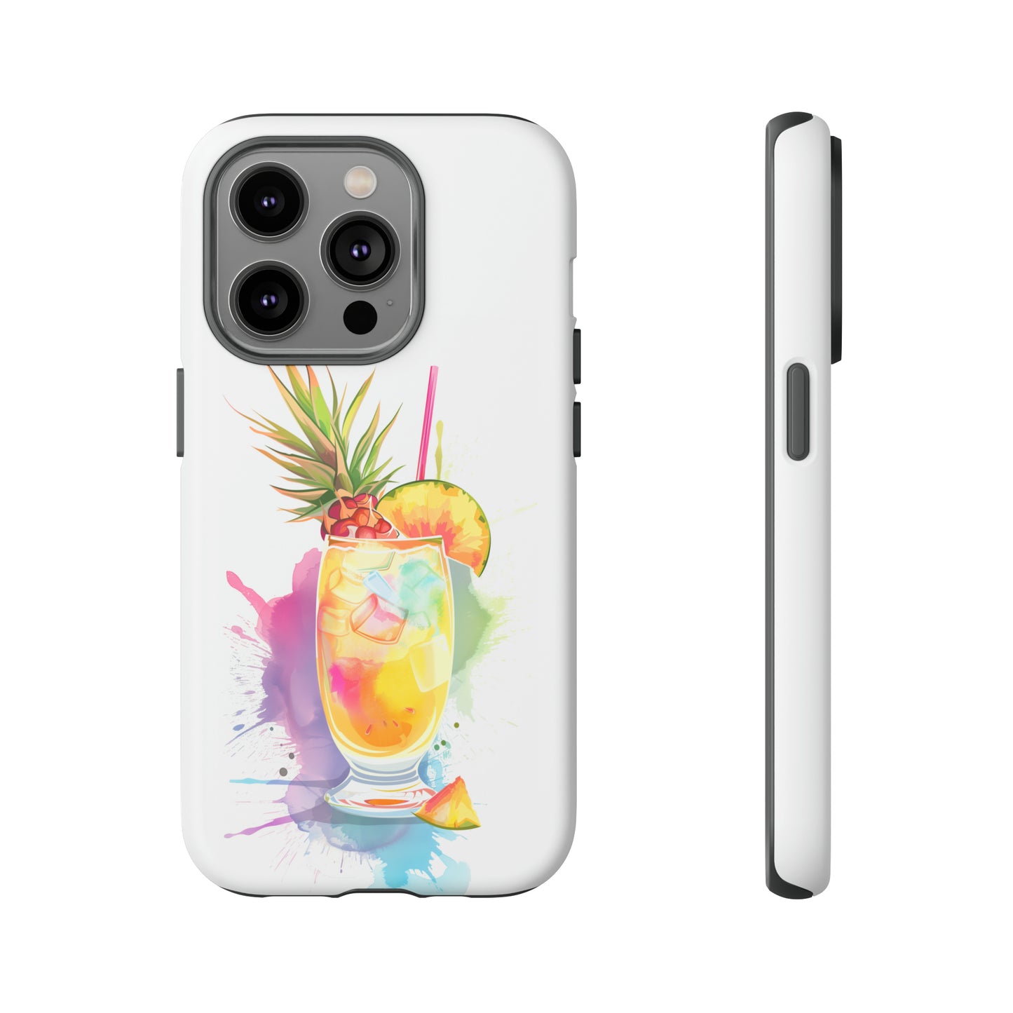 Pina Colada Cocktail Hawaiian Tropical Phone Case, Island Tropics, Wireless Compatible, Protective Cell Phone Case iPhone, Samsung, Pixel