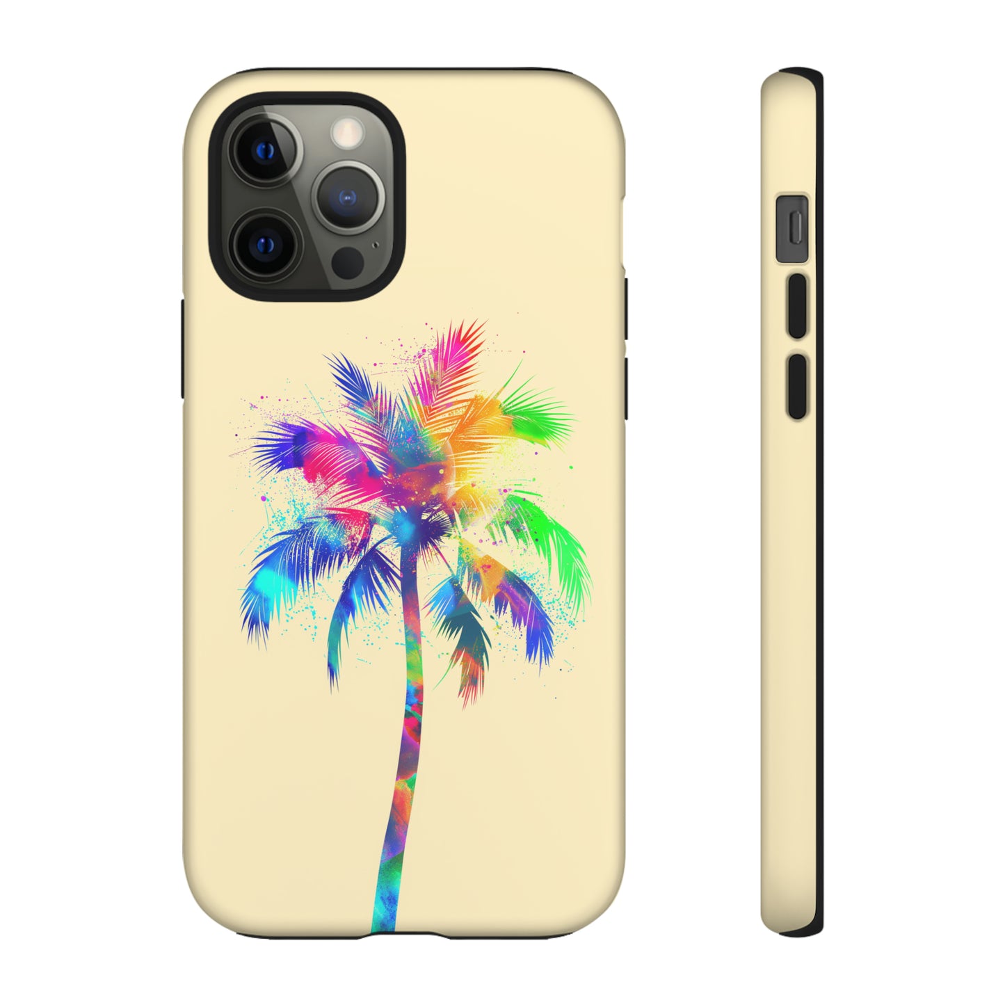 Colorful Palm Tree Hawaiian Tropical Phone Case, Island Tropics, Wireless Compatible, Protective Cell Phone Case for iPhone, Samsung, Pixel