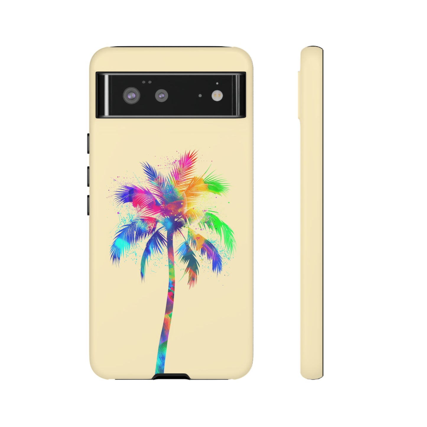 Colorful Palm Tree Hawaiian Tropical Phone Case, Island Tropics, Wireless Compatible, Protective Cell Phone Case for iPhone, Samsung, Pixel