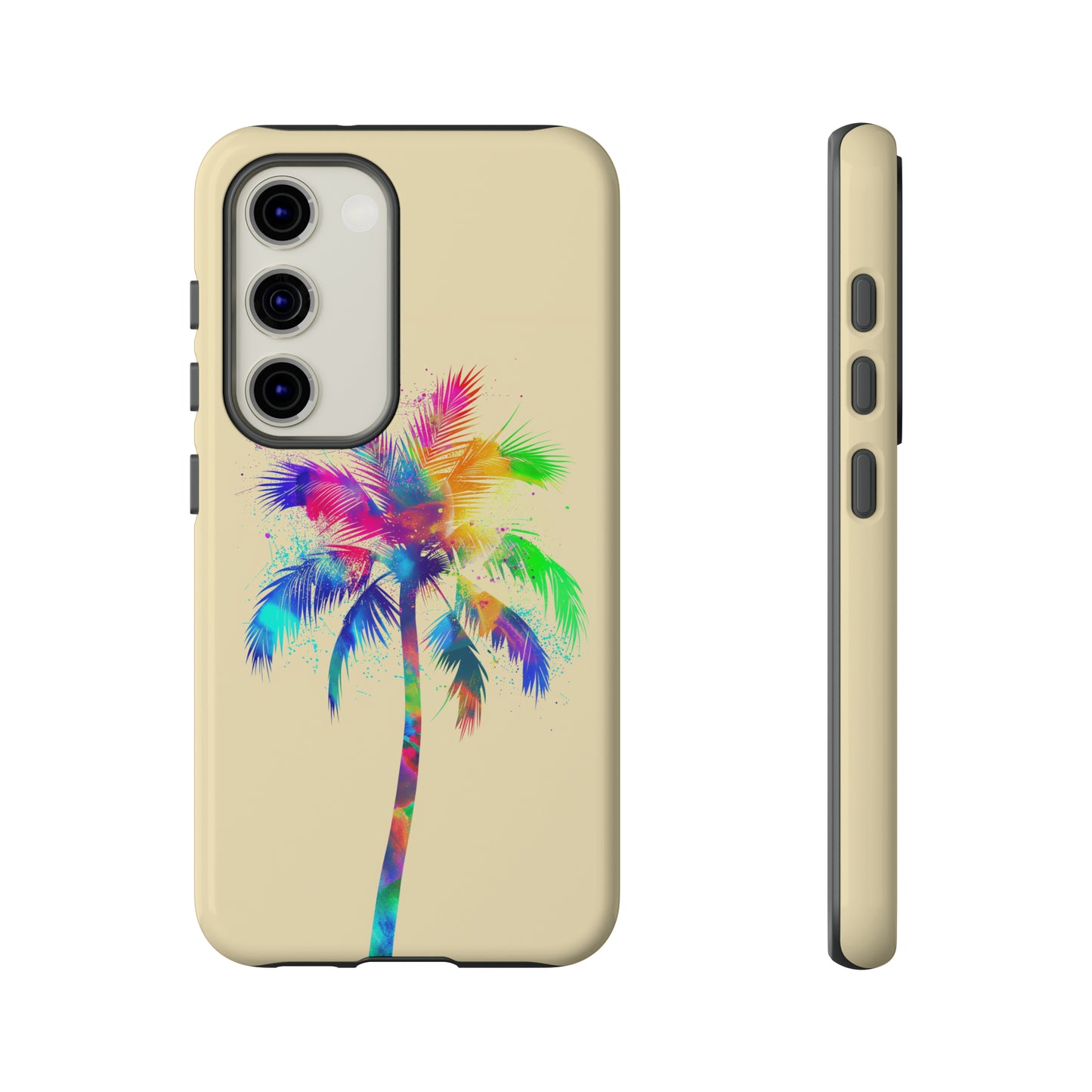 Colorful Palm Tree Hawaiian Tropical Phone Case, Island Tropics, Wireless Compatible, Protective Cell Phone Case for iPhone, Samsung, Pixel