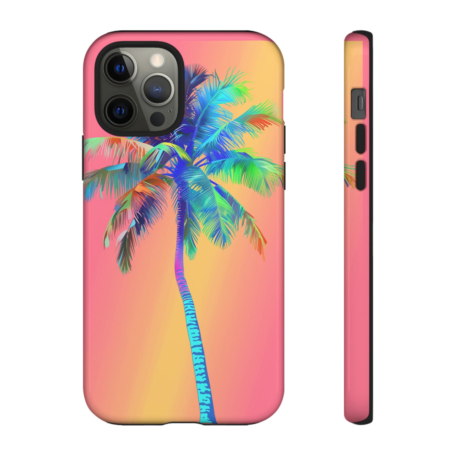 Palm Tree Pink Hawaiian Tropical Phone Case, 808, Island Tropics, Wireless Compatible, Protective Cell Phone Case for iPhone, Samsung, Pixel