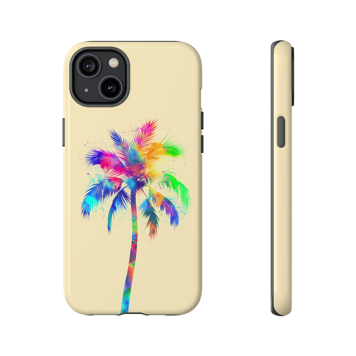 Colorful Palm Tree Hawaiian Tropical Phone Case, Island Tropics, Wireless Compatible, Protective Cell Phone Case for iPhone, Samsung, Pixel