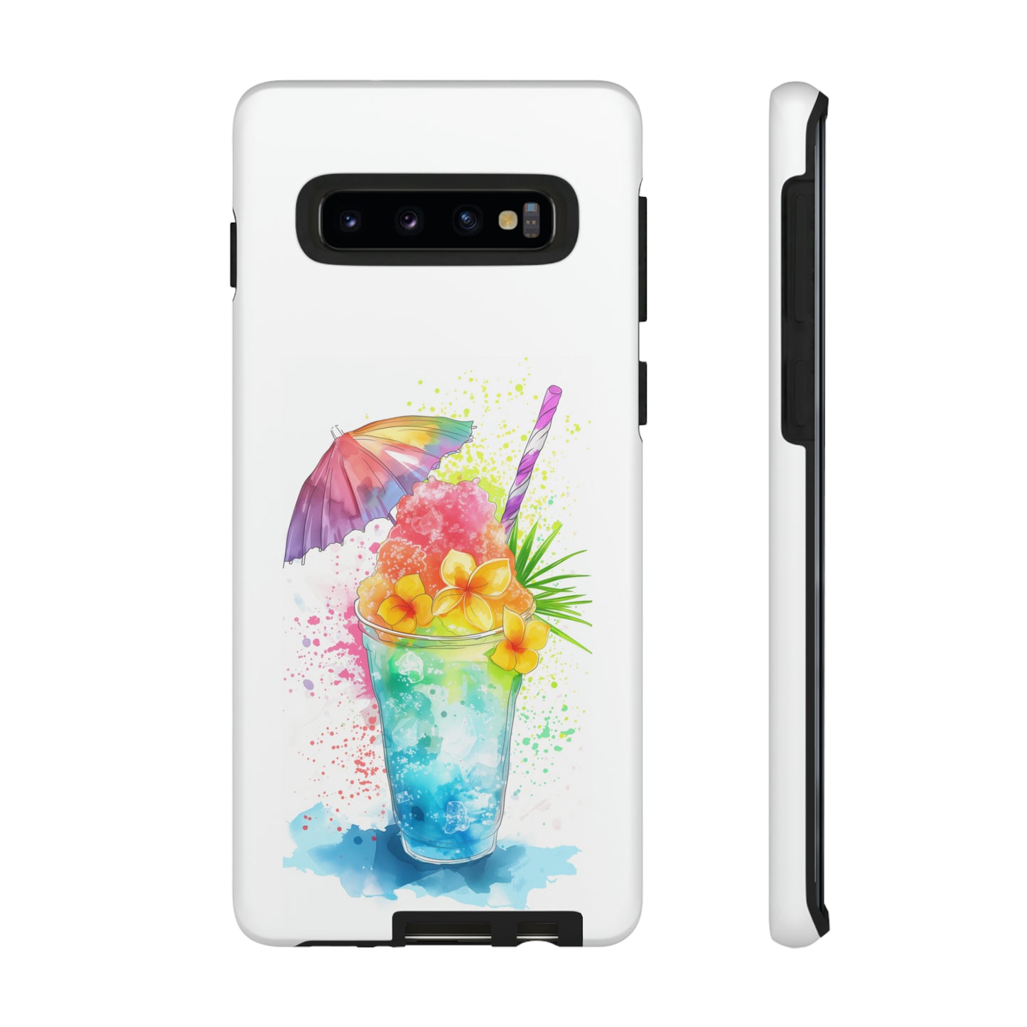 Shave Ice Plumerias Hawaiian Tropical Phone Case, 808, Island Tropics, Wireless Compatible, Protective Cell Case iPhone, Samsung, Pixel