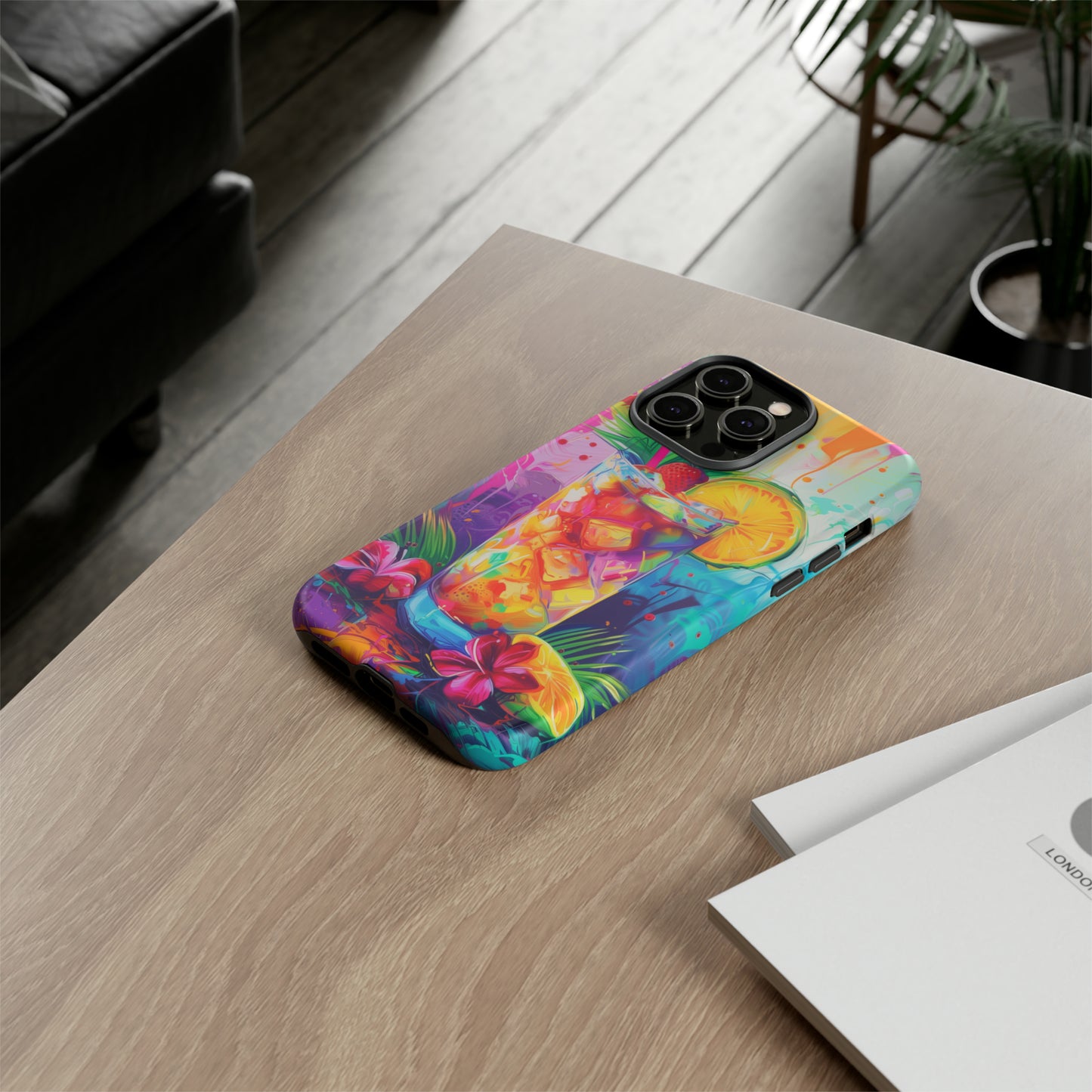 Mai Tai Cocktail Hawaiian Tropical Phone Case, 808, Island Tropics, Wireless Compatible, Protective Cell Phone Case iPhone, Samsung, Pixel