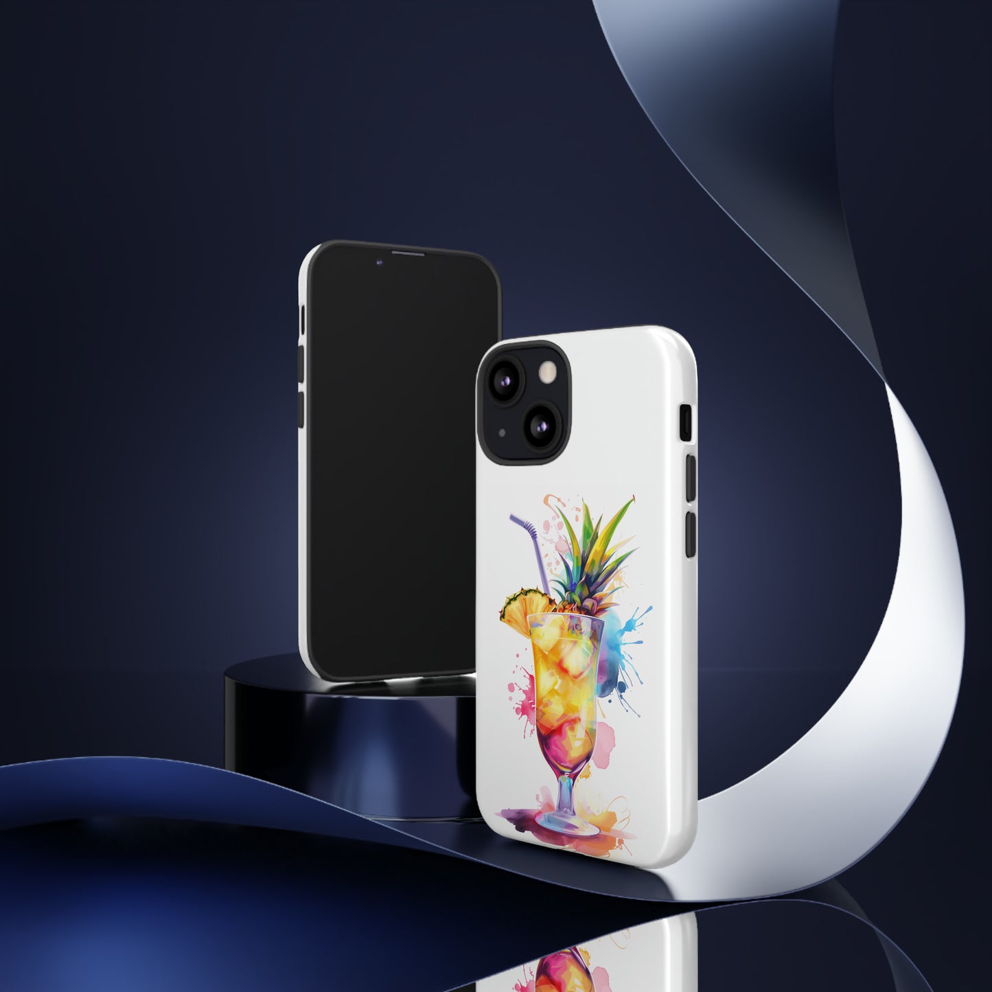 Pina Colada Cocktail Hawaiian Tropical Phone Case, Island Tropics, Wireless Compatible, Protective Cell Phone Case iPhone, Samsung, Pixel