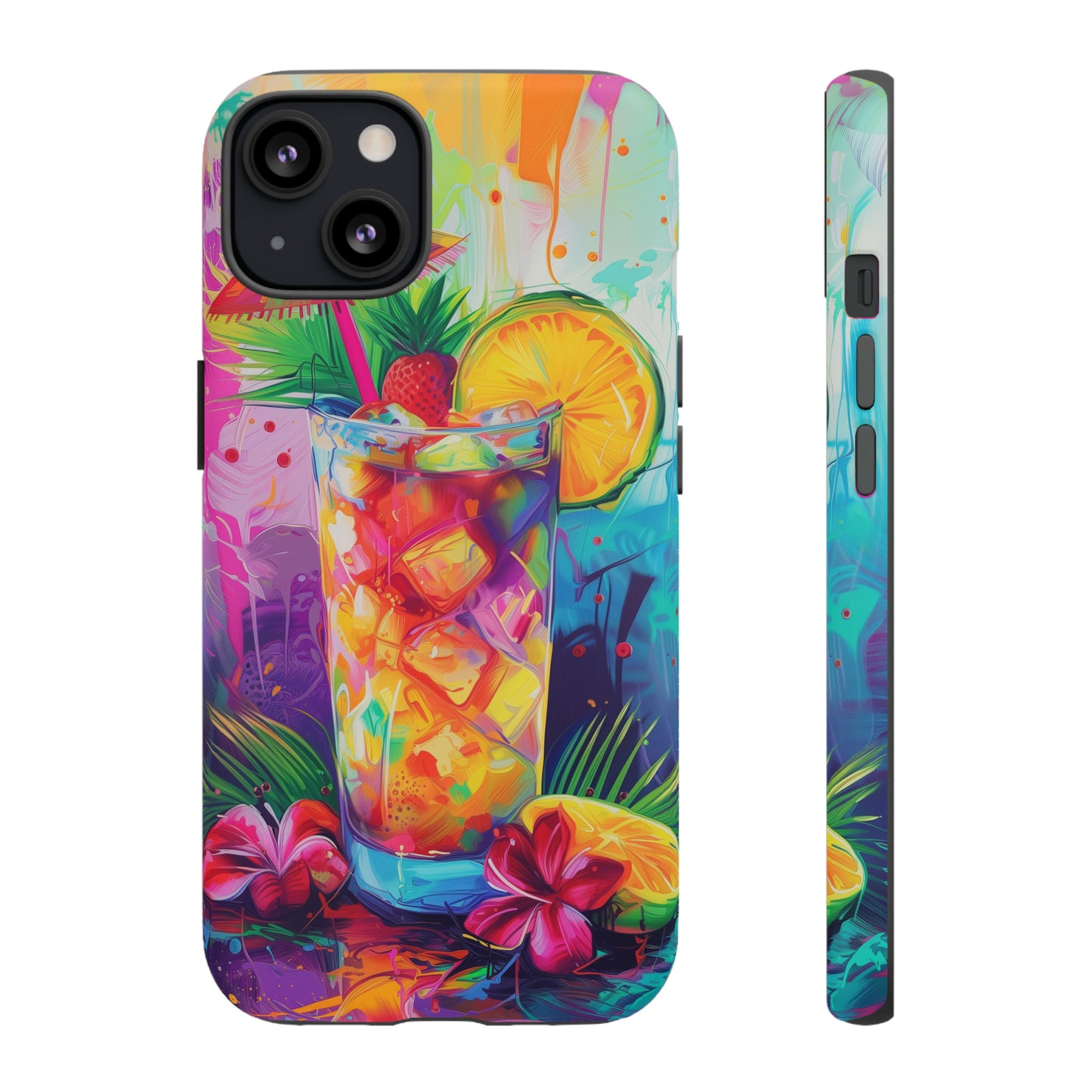 Mai Tai Cocktail Hawaiian Tropical Phone Case, 808, Island Tropics, Wireless Compatible, Protective Cell Phone Case iPhone, Samsung, Pixel