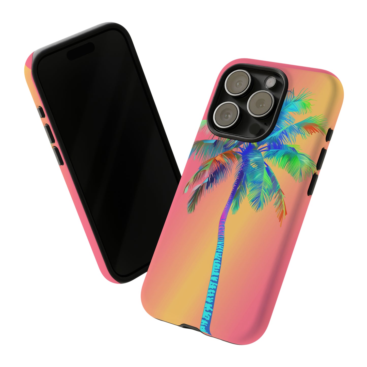 Palm Tree Pink Hawaiian Tropical Phone Case, 808, Island Tropics, Wireless Compatible, Protective Cell Phone Case for iPhone, Samsung, Pixel