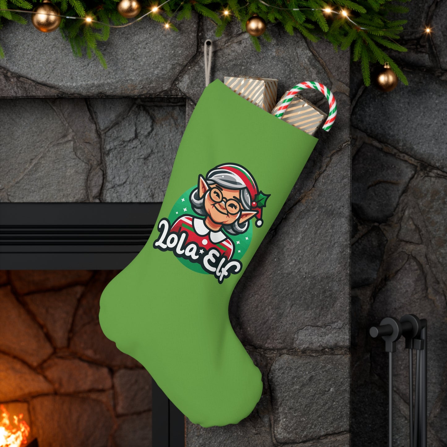 Lola Elf Christmas Stocking