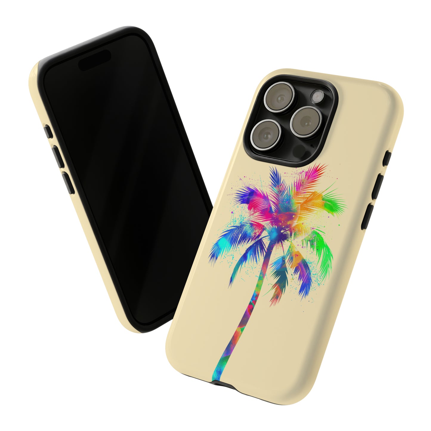 Colorful Palm Tree Hawaiian Tropical Phone Case, Island Tropics, Wireless Compatible, Protective Cell Phone Case for iPhone, Samsung, Pixel