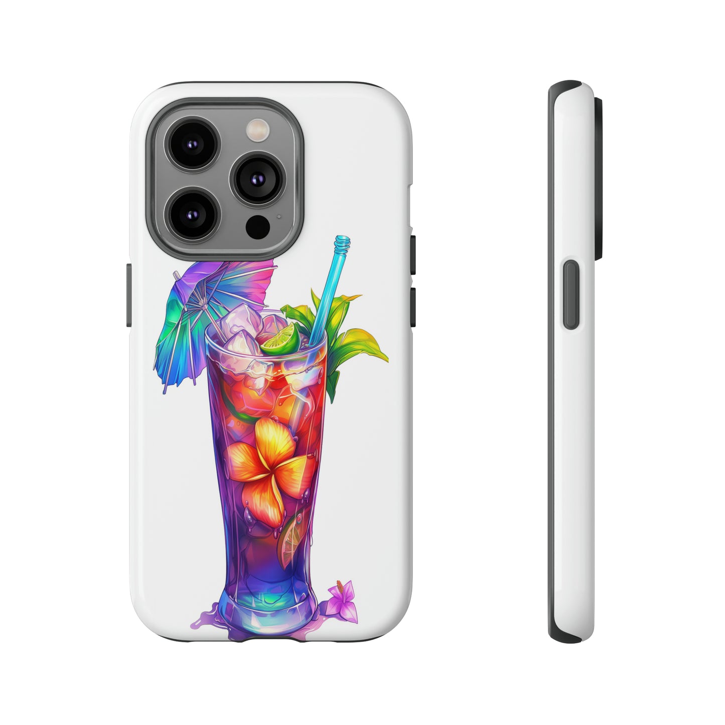 Mai Tai Cocktail Hawaiian Tropical Phone Case, 808, Island Tropics, Wireless Compatible, Protective Cell Phone Case iPhone, Samsung, Pixel