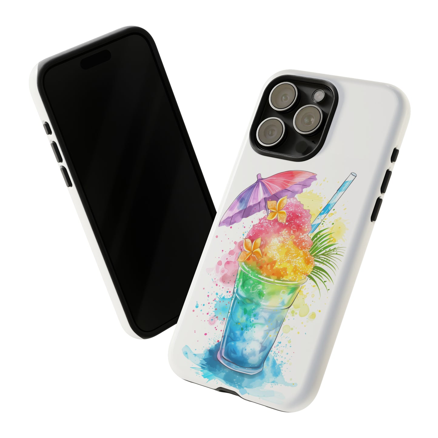 Shave Ice Plumeria Hawaiian Tropical Phone Case, 808, Island Tropics, Wireless Compatible, Protective Cell Phone Case iPhone, Samsung, Pixel