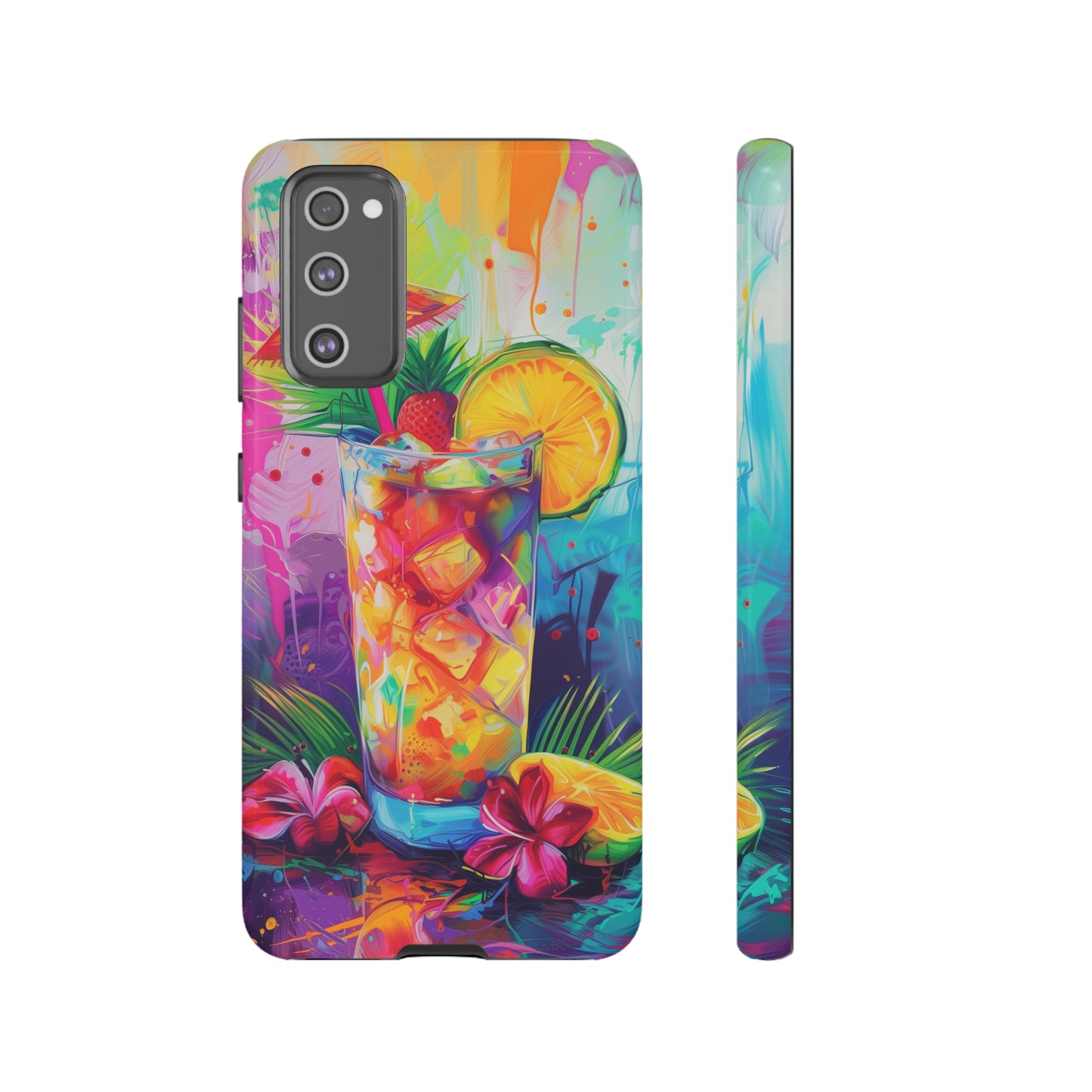 Mai Tai Cocktail Hawaiian Tropical Phone Case, 808, Island Tropics, Wireless Compatible, Protective Cell Phone Case iPhone, Samsung, Pixel