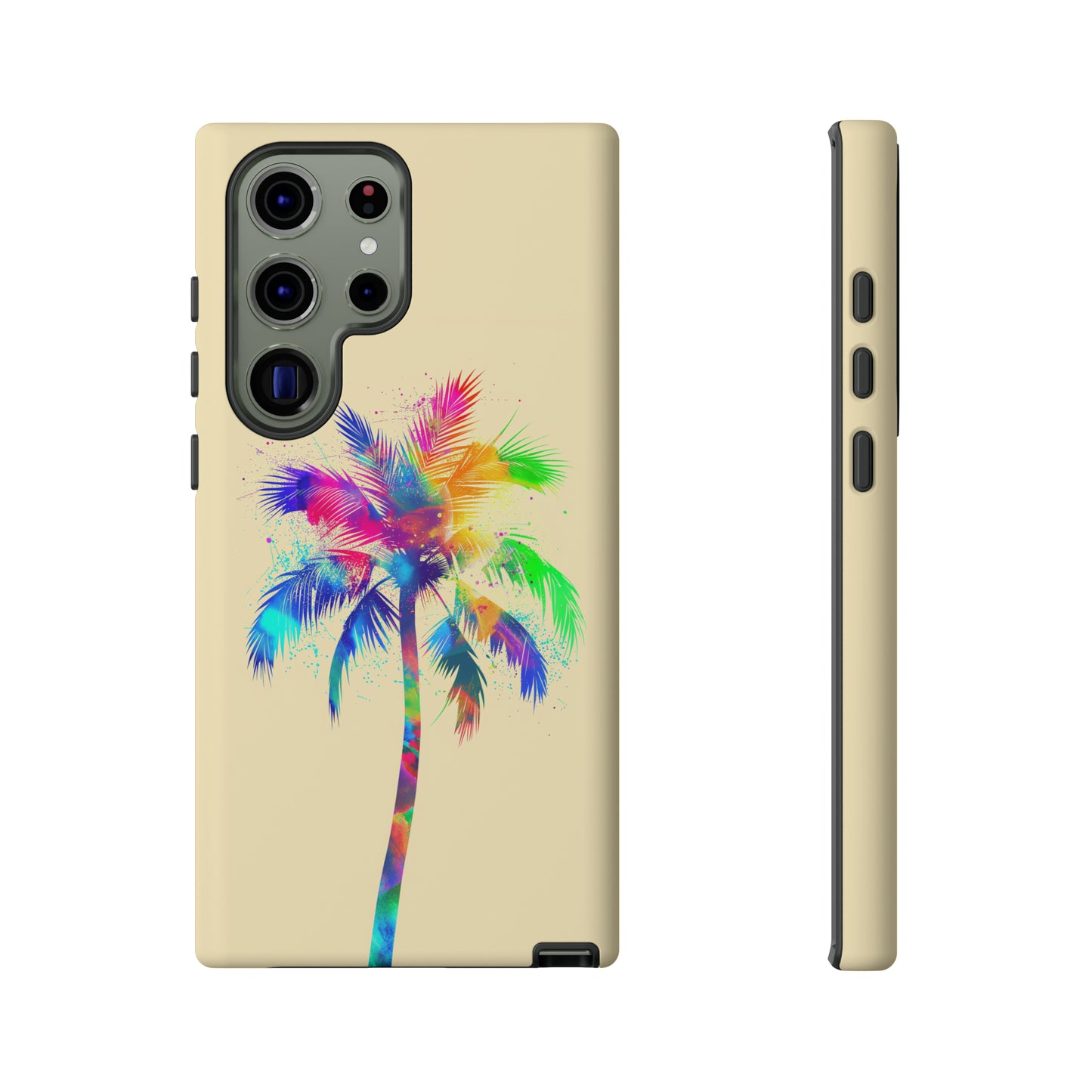 Colorful Palm Tree Hawaiian Tropical Phone Case, Island Tropics, Wireless Compatible, Protective Cell Phone Case for iPhone, Samsung, Pixel