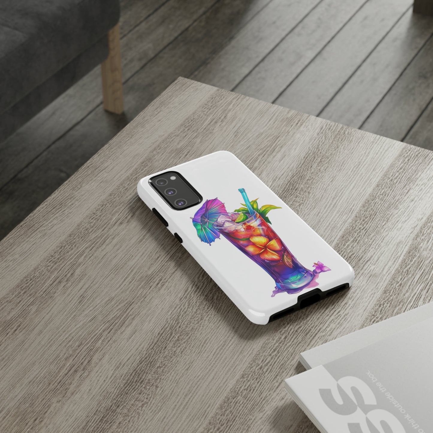 Mai Tai Cocktail Hawaiian Tropical Phone Case, 808, Island Tropics, Wireless Compatible, Protective Cell Phone Case iPhone, Samsung, Pixel
