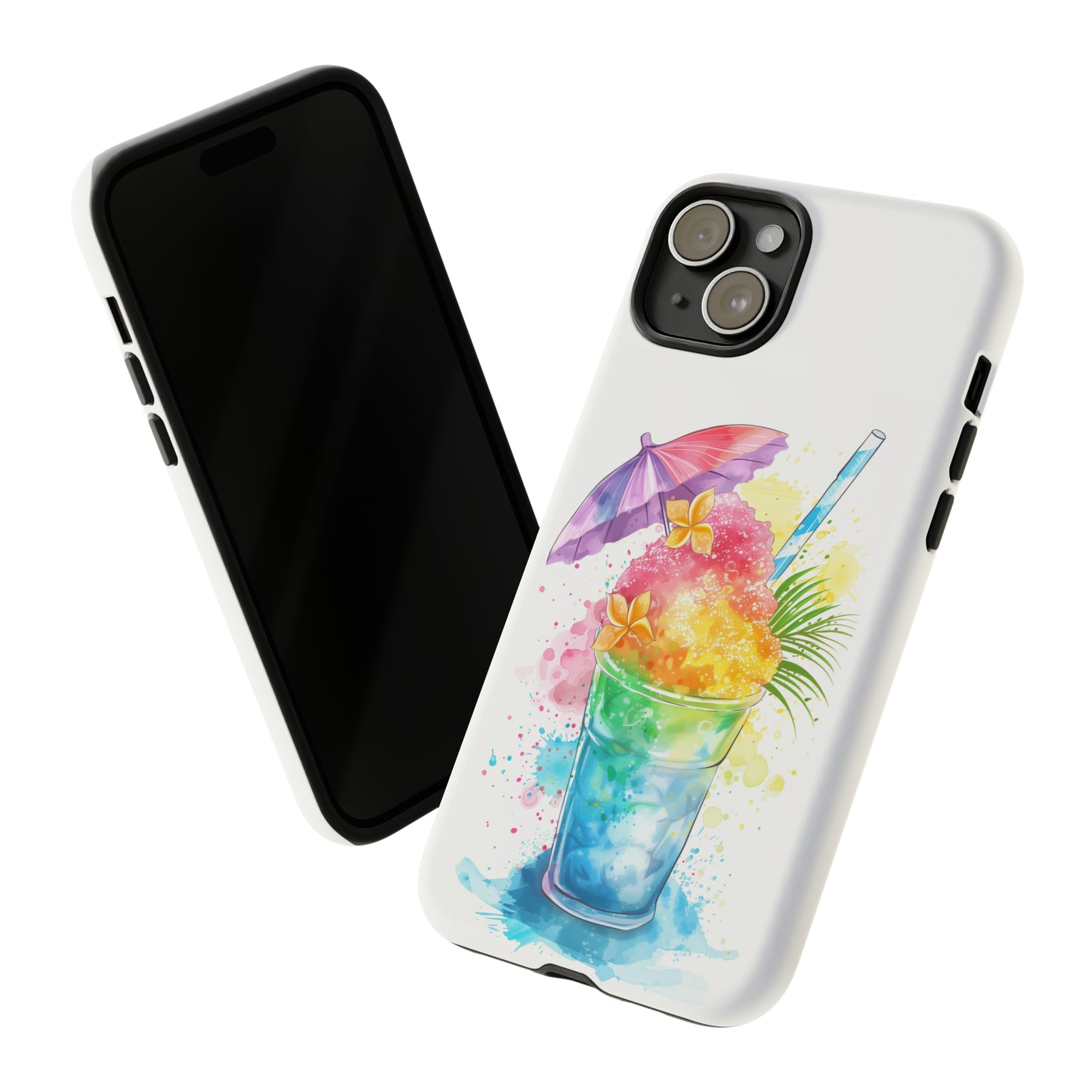 Shave Ice Plumeria Hawaiian Tropical Phone Case, 808, Island Tropics, Wireless Compatible, Protective Cell Phone Case iPhone, Samsung, Pixel