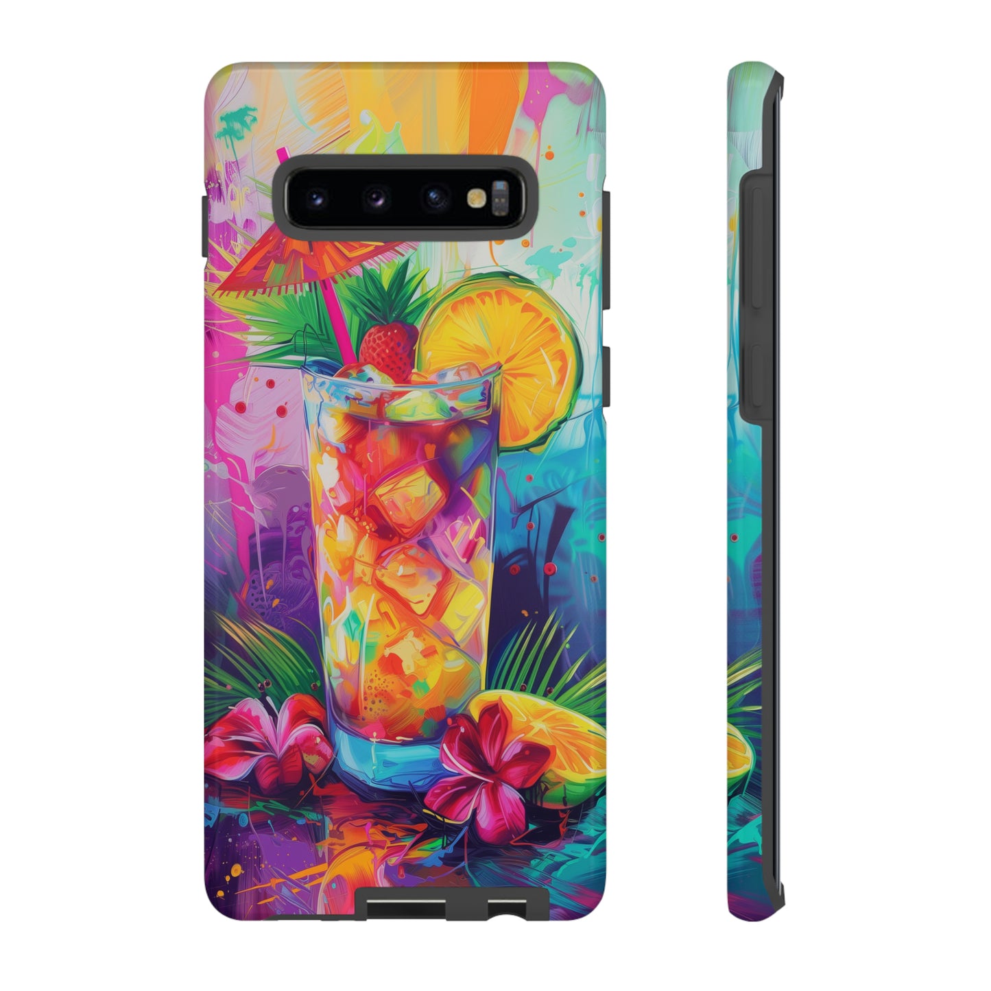 Mai Tai Cocktail Hawaiian Tropical Phone Case, 808, Island Tropics, Wireless Compatible, Protective Cell Phone Case iPhone, Samsung, Pixel