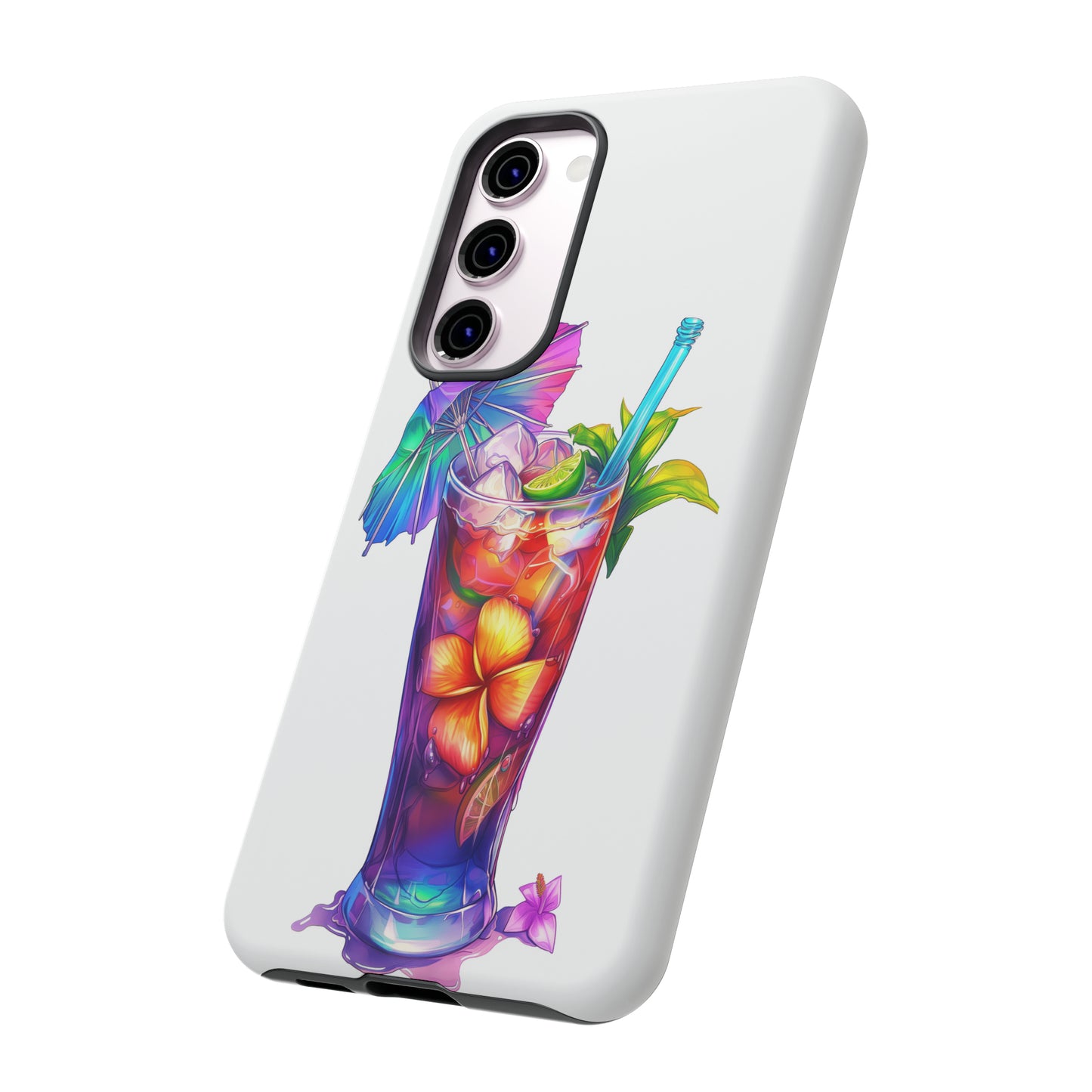 Mai Tai Cocktail Hawaiian Tropical Phone Case, 808, Island Tropics, Wireless Compatible, Protective Cell Phone Case iPhone, Samsung, Pixel