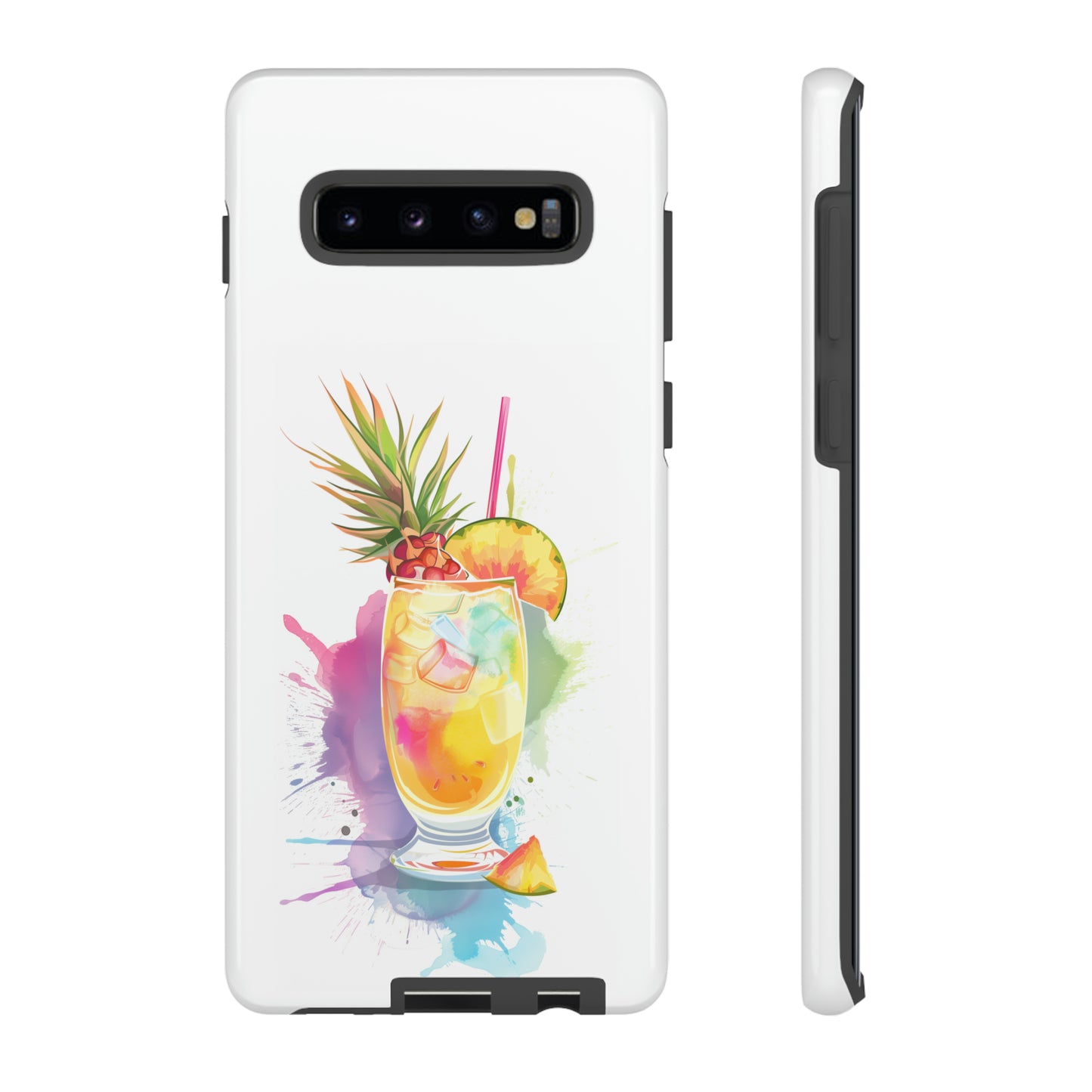 Pina Colada Cocktail Hawaiian Tropical Phone Case, Island Tropics, Wireless Compatible, Protective Cell Phone Case iPhone, Samsung, Pixel