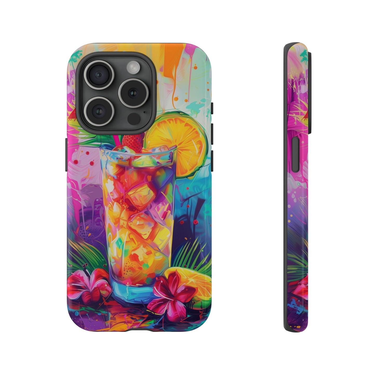 Mai Tai Cocktail Hawaiian Tropical Phone Case, 808, Island Tropics, Wireless Compatible, Protective Cell Phone Case iPhone, Samsung, Pixel