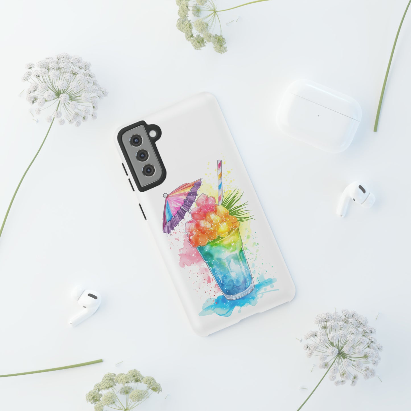 Shave Ice Colorful Hawaiian Tropical Phone Case, 808, Island Tropics, Wireless Compatible, Protective Cell Phone Case iPhone, Samsung, Pixel