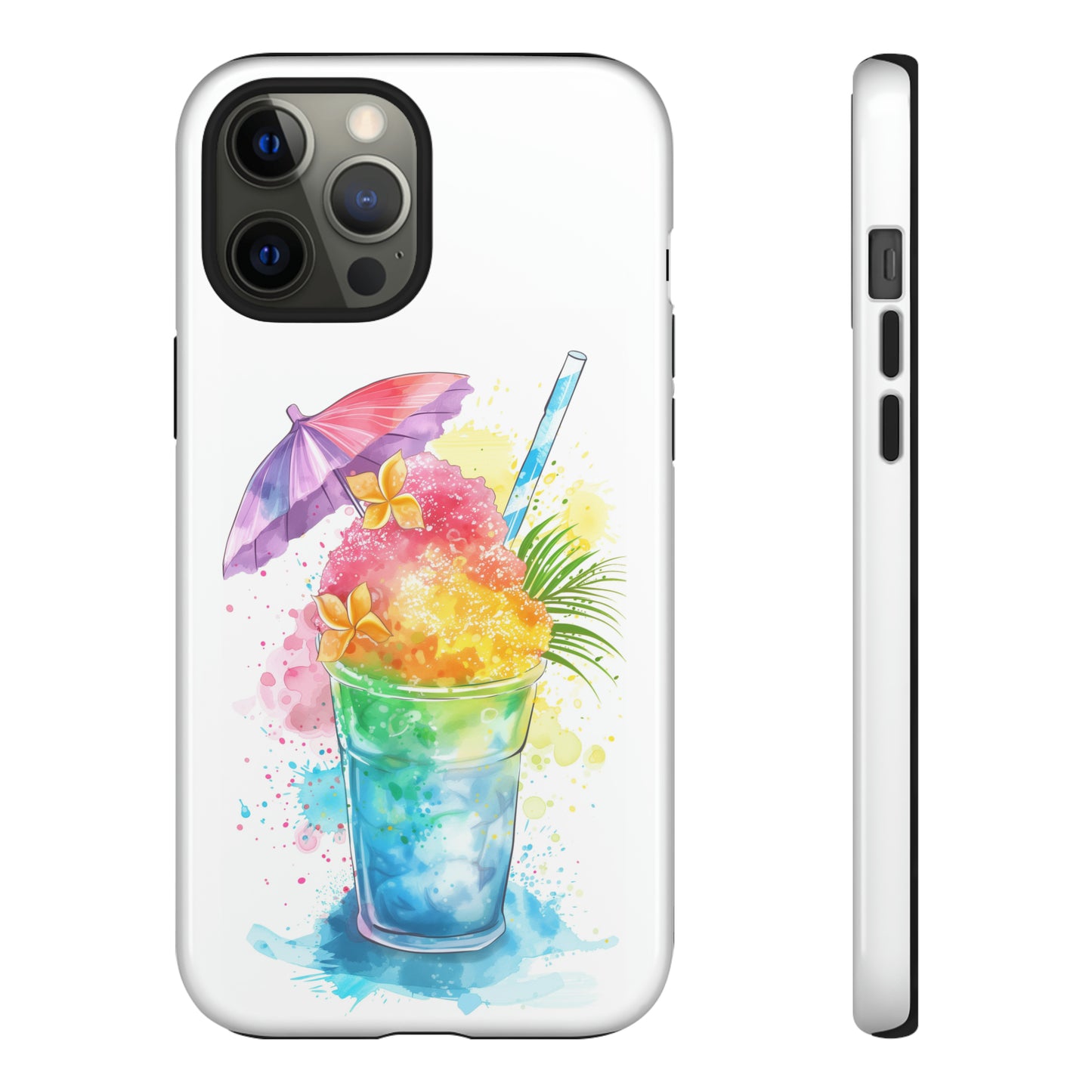 Shave Ice Plumeria Hawaiian Tropical Phone Case, 808, Island Tropics, Wireless Compatible, Protective Cell Phone Case iPhone, Samsung, Pixel