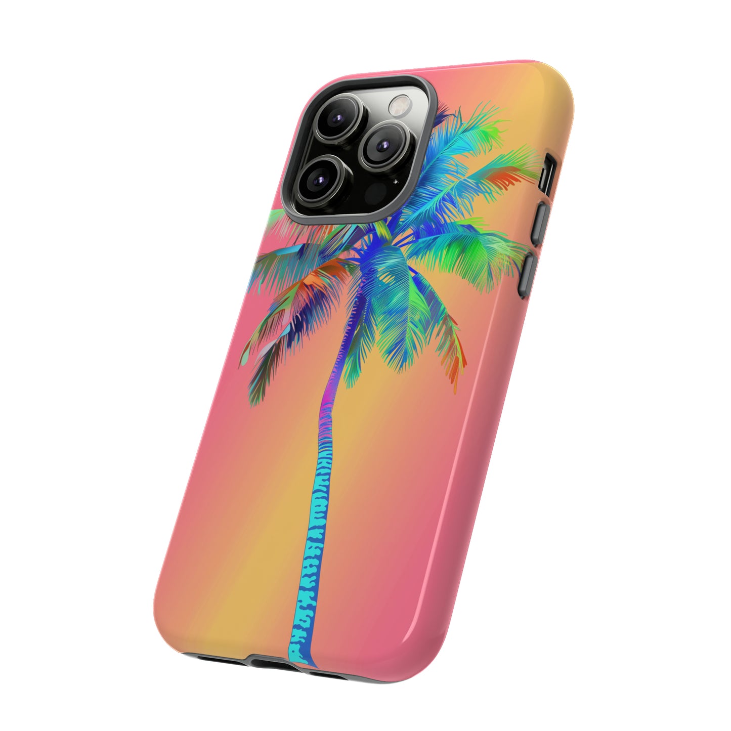 Palm Tree Pink Hawaiian Tropical Phone Case, 808, Island Tropics, Wireless Compatible, Protective Cell Phone Case for iPhone, Samsung, Pixel