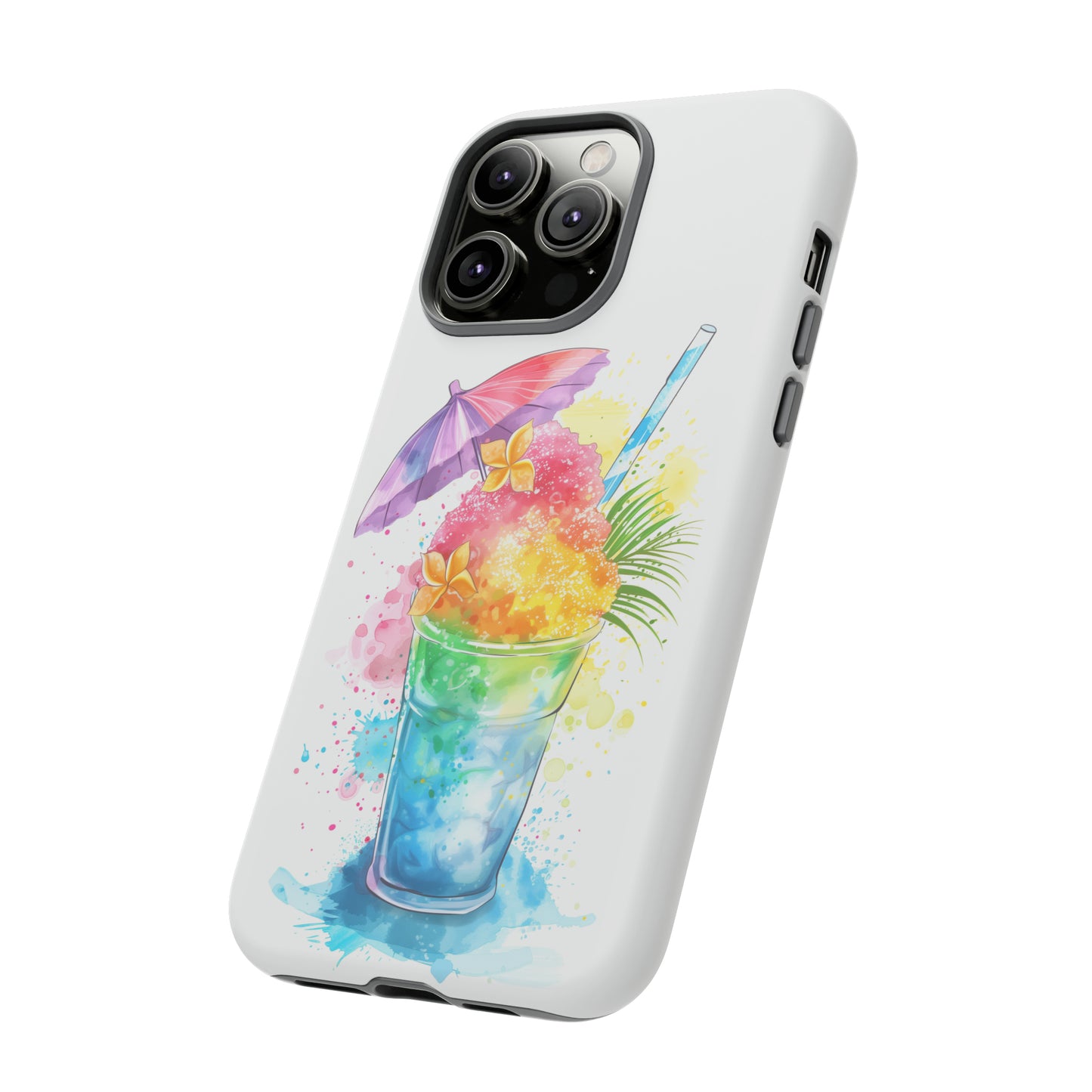 Shave Ice Plumeria Hawaiian Tropical Phone Case, 808, Island Tropics, Wireless Compatible, Protective Cell Phone Case iPhone, Samsung, Pixel