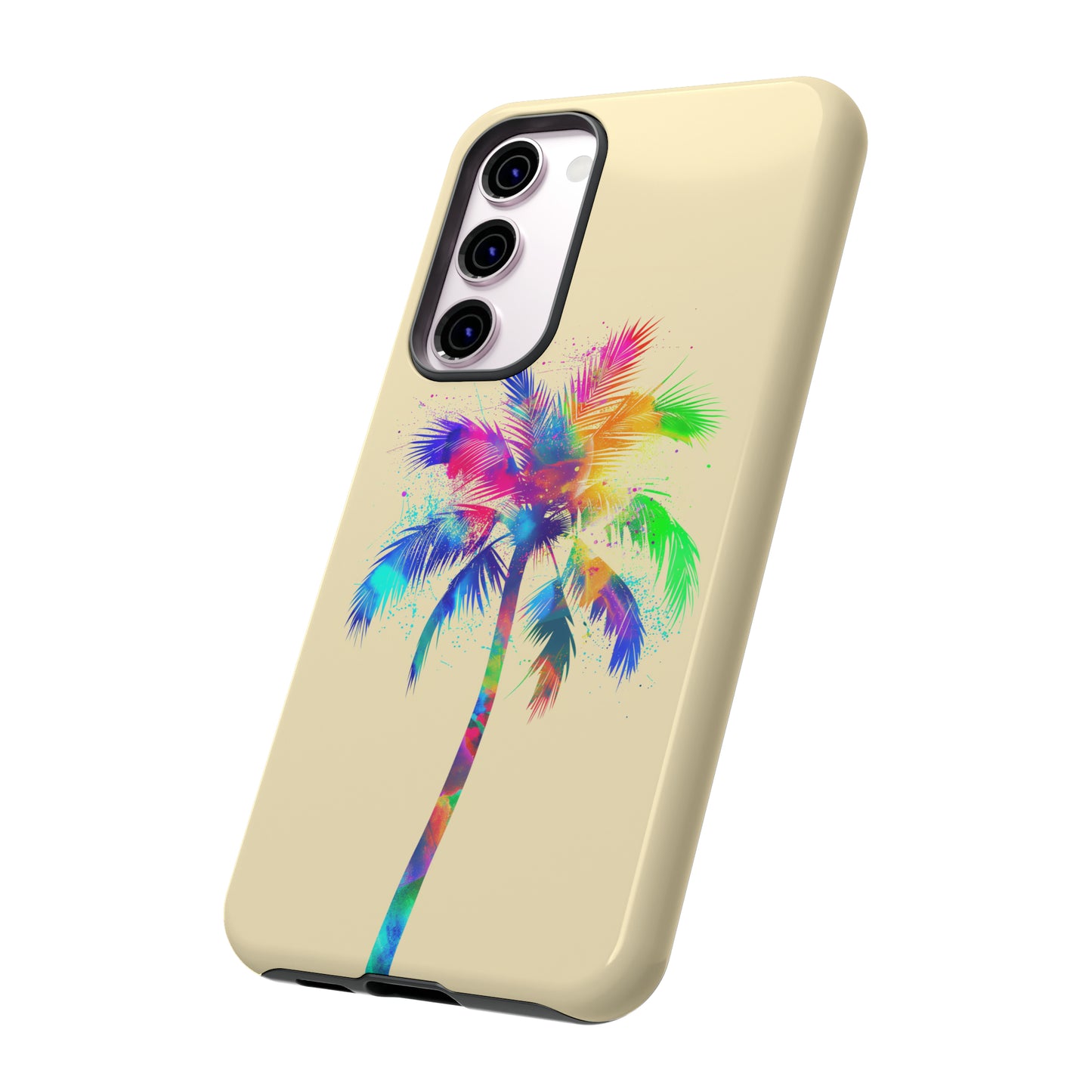 Colorful Palm Tree Hawaiian Tropical Phone Case, Island Tropics, Wireless Compatible, Protective Cell Phone Case for iPhone, Samsung, Pixel