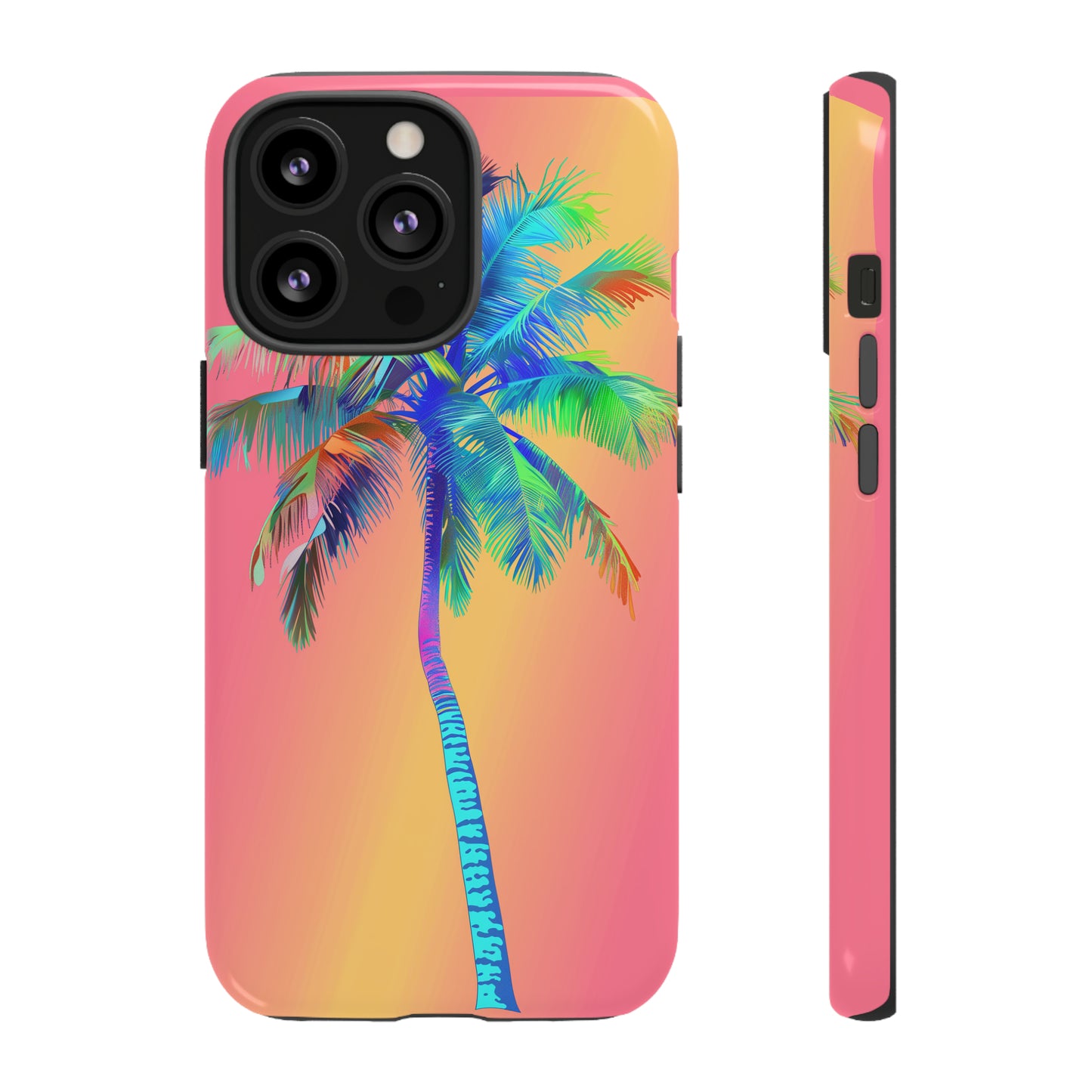 Palm Tree Pink Hawaiian Tropical Phone Case, 808, Island Tropics, Wireless Compatible, Protective Cell Phone Case for iPhone, Samsung, Pixel