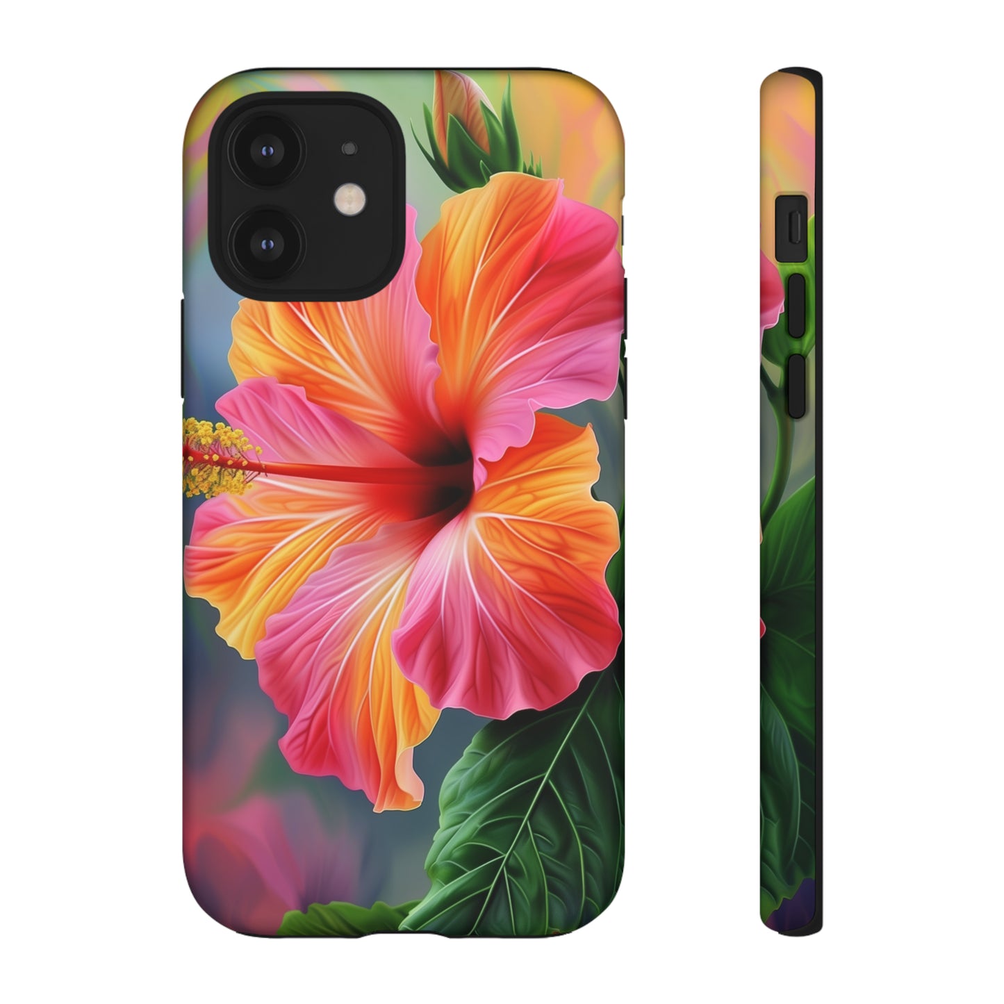 Hibiscus Flower Hawaiian Phone Case, Tropical, Wireless Compatible, Protective Cell Phone Case for iPhone, Samsung, Pixel phones