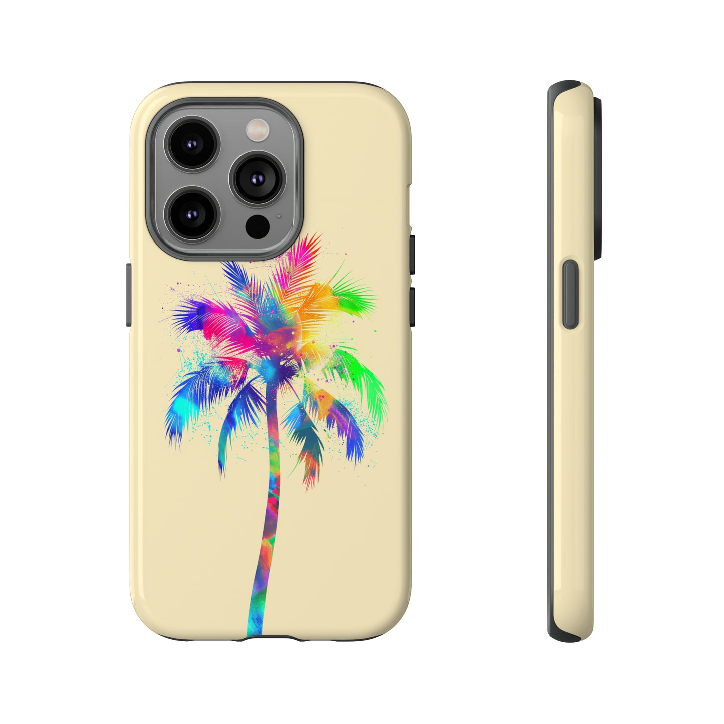 Colorful Palm Tree Hawaiian Tropical Phone Case, Island Tropics, Wireless Compatible, Protective Cell Phone Case for iPhone, Samsung, Pixel