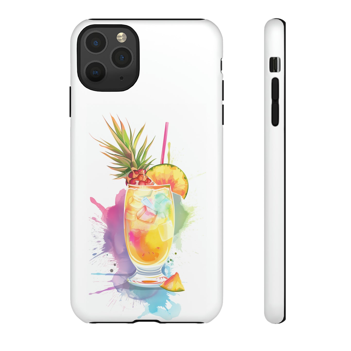 Pina Colada Cocktail Hawaiian Tropical Phone Case, Island Tropics, Wireless Compatible, Protective Cell Phone Case iPhone, Samsung, Pixel