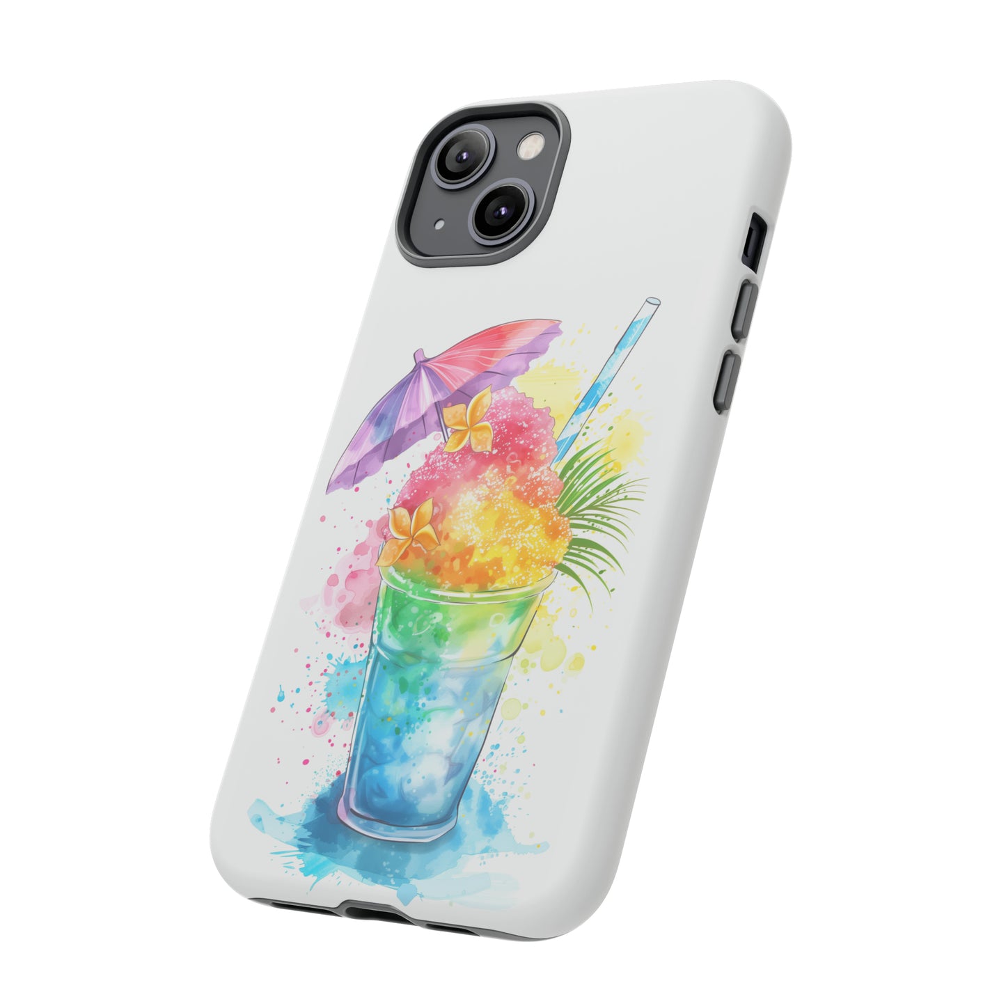 Shave Ice Plumeria Hawaiian Tropical Phone Case, 808, Island Tropics, Wireless Compatible, Protective Cell Phone Case iPhone, Samsung, Pixel