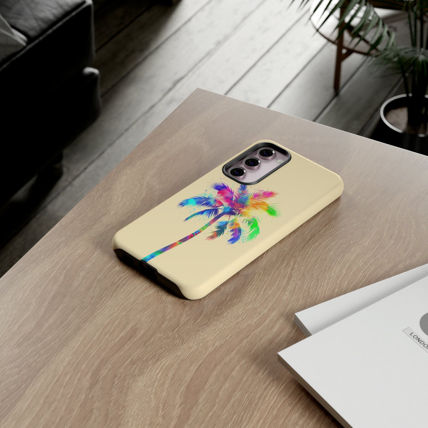 Colorful Palm Tree Hawaiian Tropical Phone Case, Island Tropics, Wireless Compatible, Protective Cell Phone Case for iPhone, Samsung, Pixel