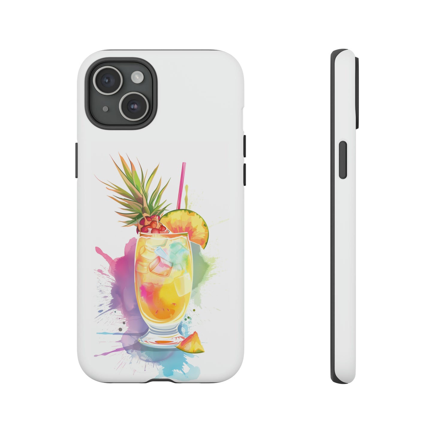 Pina Colada Cocktail Hawaiian Tropical Phone Case, Island Tropics, Wireless Compatible, Protective Cell Phone Case iPhone, Samsung, Pixel