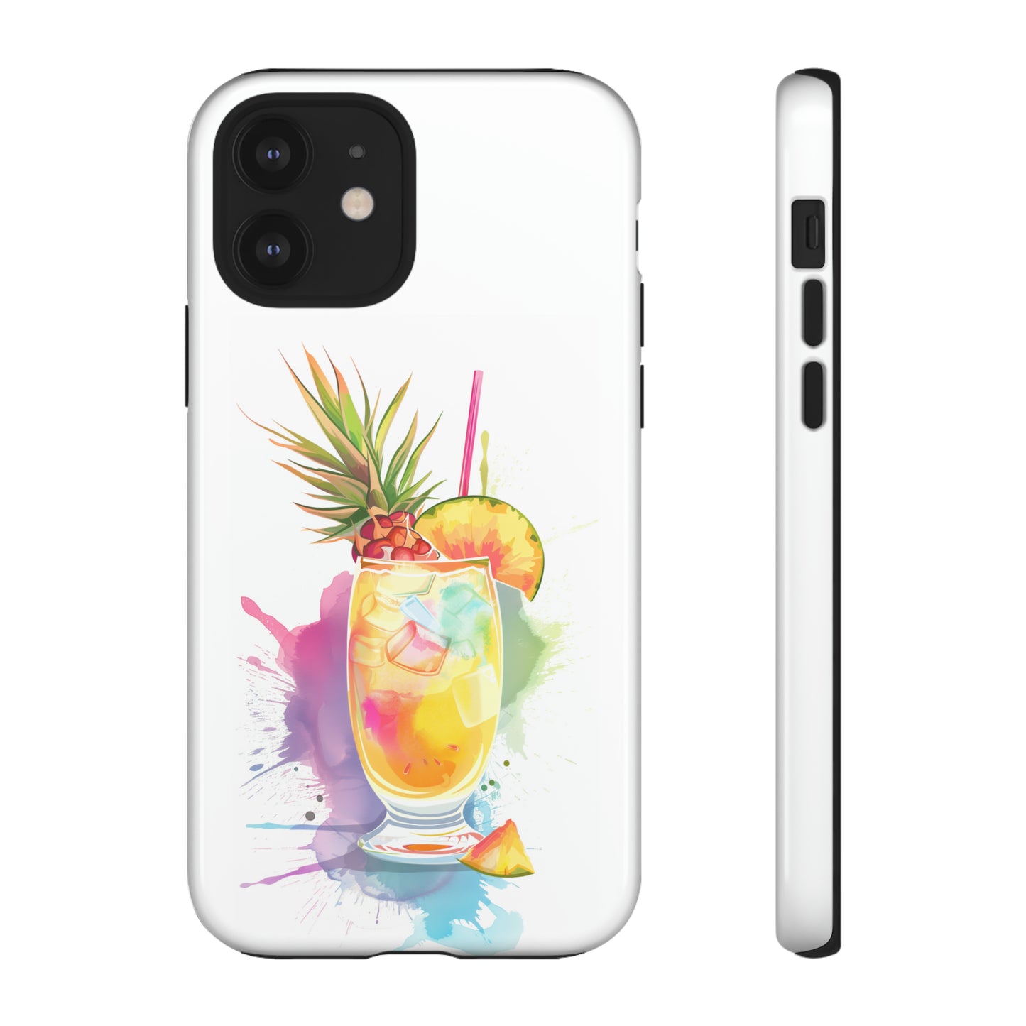 Pina Colada Cocktail Hawaiian Tropical Phone Case, Island Tropics, Wireless Compatible, Protective Cell Phone Case iPhone, Samsung, Pixel