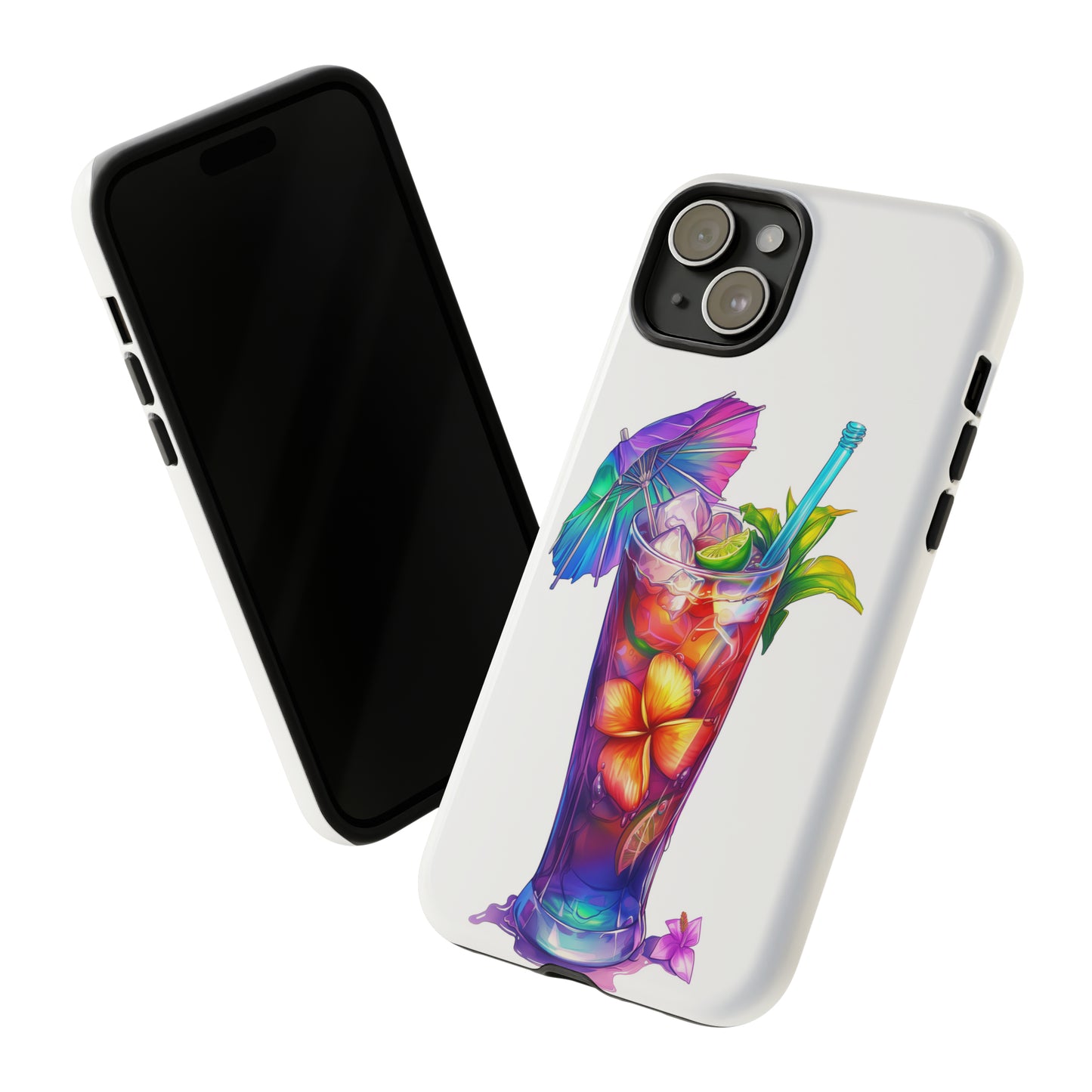 Mai Tai Cocktail Hawaiian Tropical Phone Case, 808, Island Tropics, Wireless Compatible, Protective Cell Phone Case iPhone, Samsung, Pixel