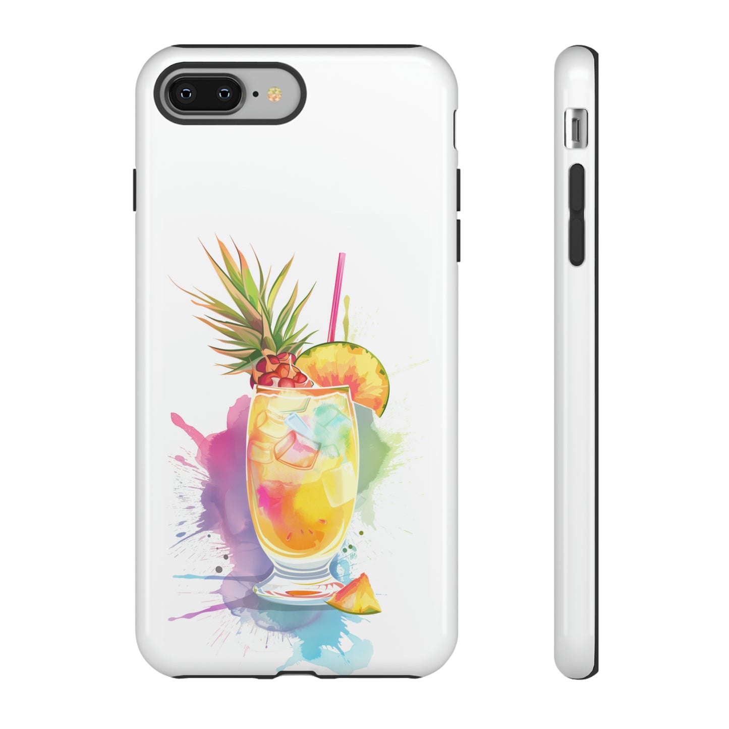 Pina Colada Cocktail Hawaiian Tropical Phone Case, Island Tropics, Wireless Compatible, Protective Cell Phone Case iPhone, Samsung, Pixel